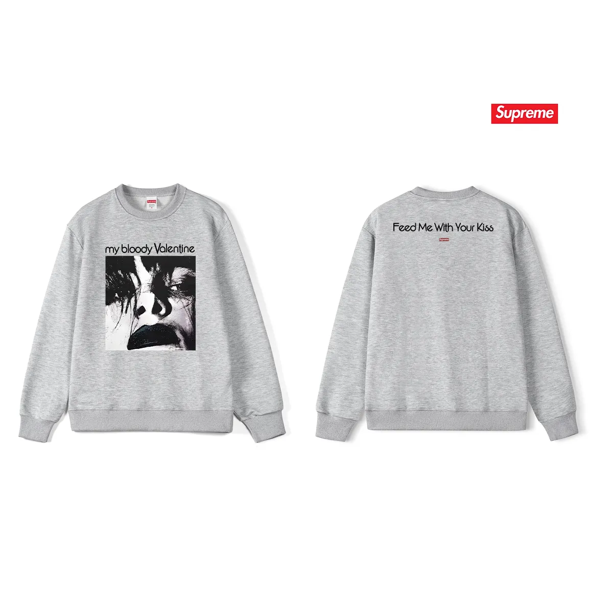 Style No. S1213 #terry p150💰 Plush 160💰 Sup music and art album Unisex round-neck sweatshirt Made of 400g large terry (drop shoulder large version) fabric, soft texture and no pilling Imported environmentally friendly printing glue The pattern is bright and three-dimensional Quality💥Same style for men and women The upper body is trendy Color: black white gray Size: S M L XL XXL