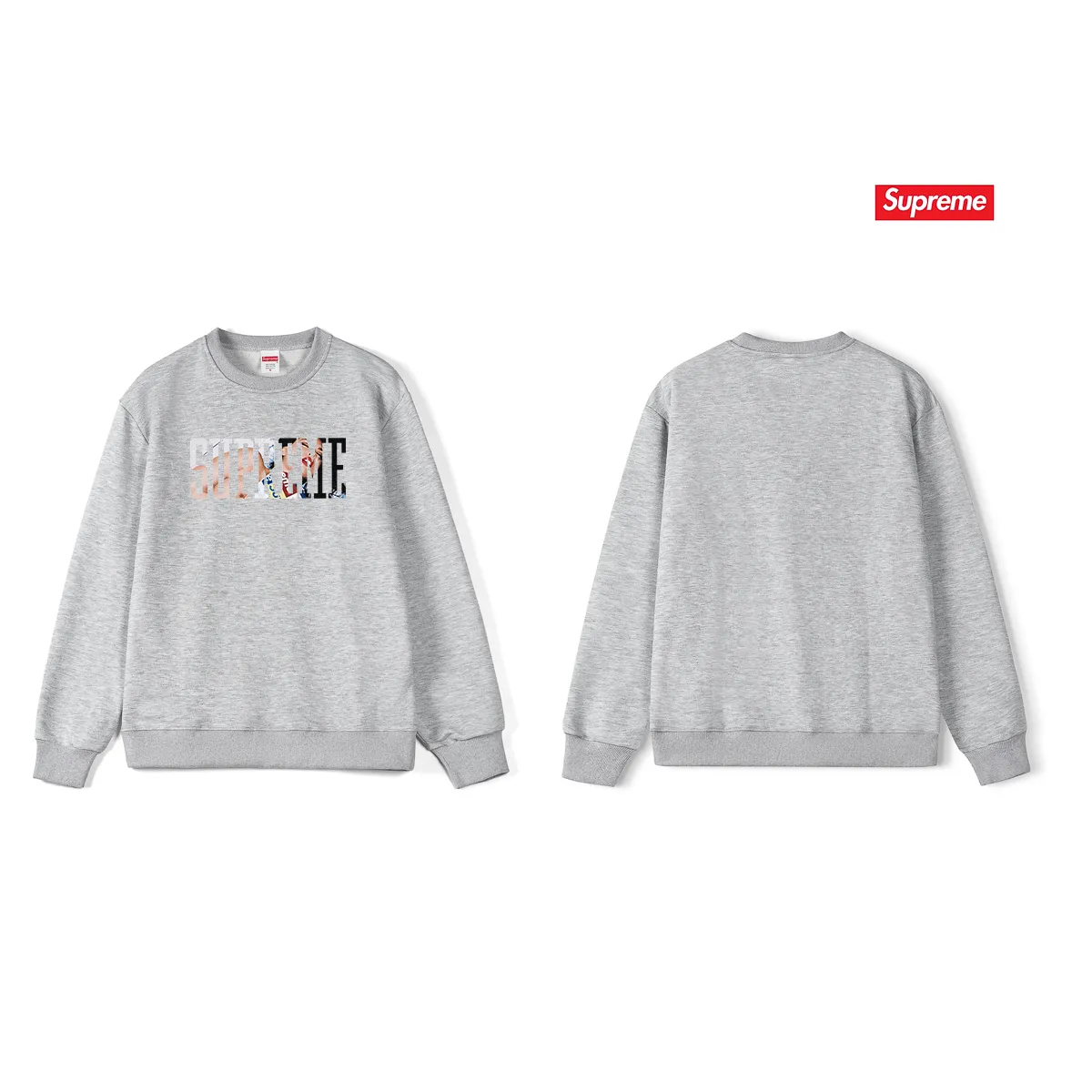 Style No. S1088 #terry p150💰 Velvet 160💰 Supreme FW24 WEEK1 Tera Patrick Tee Classic cotton printed round neck sweatshirt Made of 400 grams of large terry (drop shoulder large version) fabric, soft texture and no pilling Imported environmentally friendly printing glue The pattern is bright and three-dimensional Quality 💥Same style for men and women The upper body is trendy Color: black white gray Size: S M L XL XXL