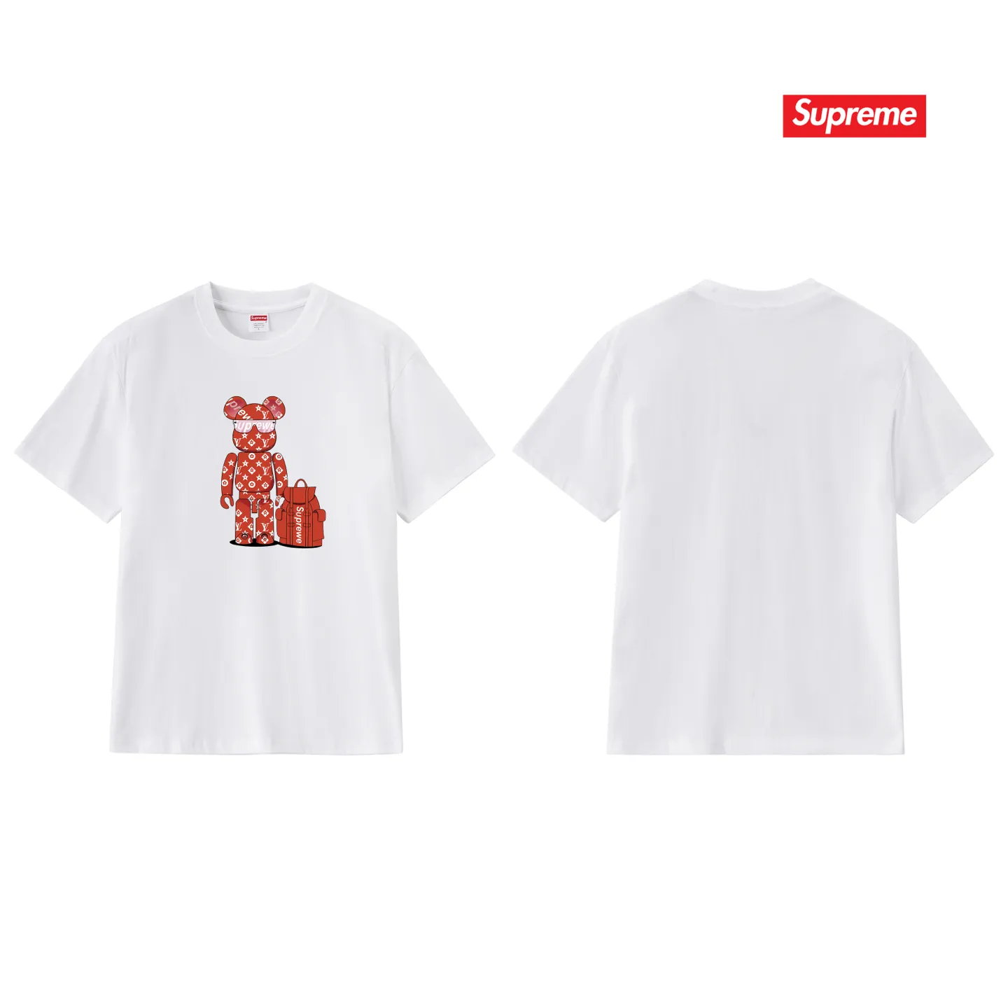 S193 P110💰 2025 new summer pure cotton sup US trendy Hong Kong short-sleeved T-shirt loose round neck large size printed half-sleeved T-shirt loose version using 260g combed cotton double yarn from fabrics to accessories All three standards are complete and follow ZP Imported Matsui Company slurry printing will never crack The whole piece is made with a three-needle five-thread process. The neckline-shoulder seam-sleeve seam is double-lined, and it looks more three-dimensional and textured. The process is the same as the authentic original version. The classic version. Feel free to compare zp. The whole piece is made of a three-needle five-thread process. The neckline-shoulder seam-sleeve seam is double-threaded, which looks more three-dimensional and textured. The process is the same as the authentic original version. The classic version. Color: Black White Light Gray Pink Navy Size: S M L XL XXL