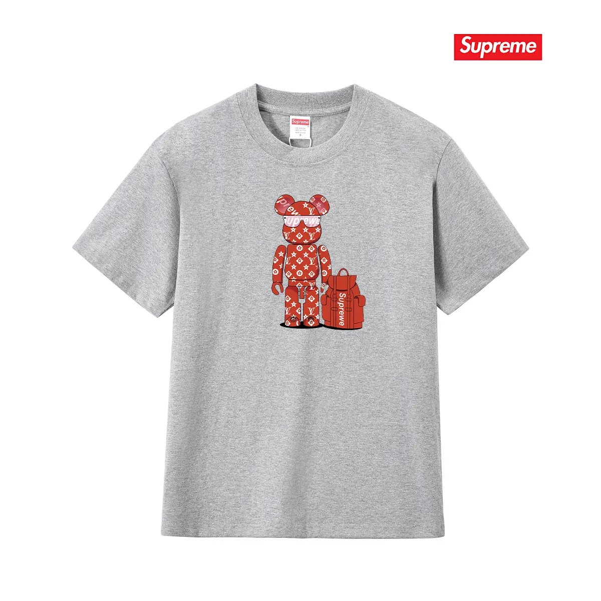 S193 P110💰 2025 new summer pure cotton sup US trendy Hong Kong short-sleeved T-shirt loose round neck large size printed half-sleeved T-shirt loose version using 260g combed cotton double yarn from fabrics to accessories All three standards are complete and follow ZP Imported Matsui Company slurry printing will never crack The whole piece is made with a three-needle five-thread process. The neckline-shoulder seam-sleeve seam is double-lined, and it looks more three-dimensional and textured. The process is the same as the authentic original version. The classic version. Feel free to compare zp. The whole piece is made of a three-needle five-thread process. The neckline-shoulder seam-sleeve seam is double-threaded, which looks more three-dimensional and textured. The process is the same as the authentic original version. The classic version. Color: Black White Light Gray Pink Navy Size: S M L XL XXL