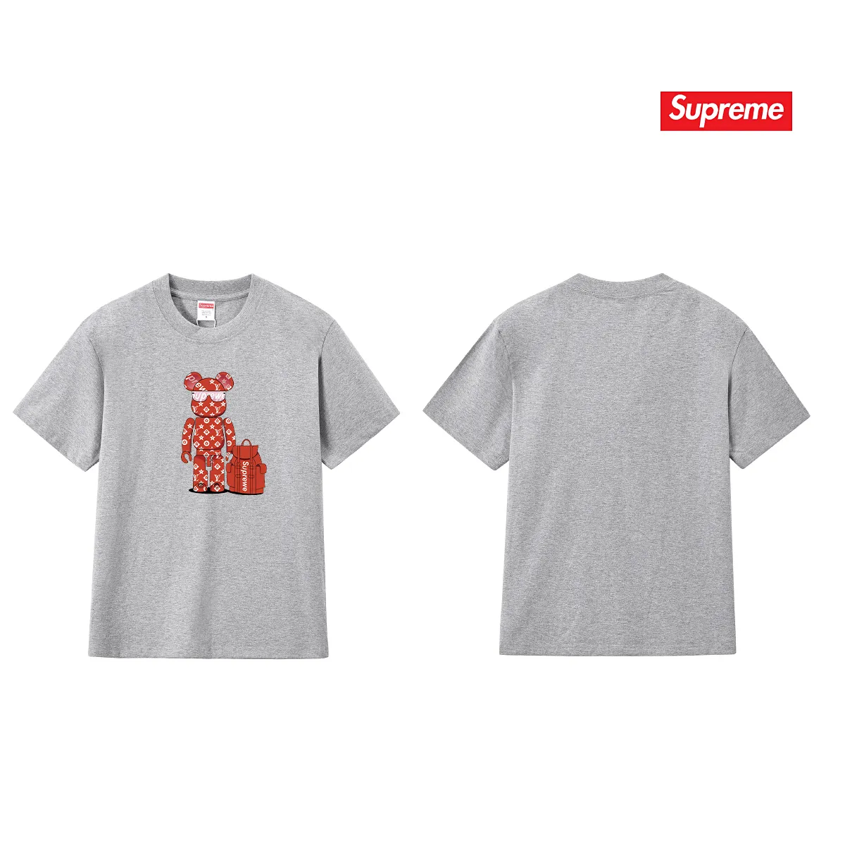 S193 P110💰 2025 new summer pure cotton sup US trendy Hong Kong short-sleeved T-shirt loose round neck large size printed half-sleeved T-shirt loose version using 260g combed cotton double yarn from fabrics to accessories All three standards are complete and follow ZP Imported Matsui Company slurry printing will never crack The whole piece is made with a three-needle five-thread process. The neckline-shoulder seam-sleeve seam is double-lined, and it looks more three-dimensional and textured. The process is the same as the authentic original version. The classic version. Feel free to compare zp. The whole piece is made of a three-needle five-thread process. The neckline-shoulder seam-sleeve seam is double-threaded, which looks more three-dimensional and textured. The process is the same as the authentic original version. The classic version. Color: Black White Light Gray Pink Navy Size: S M L XL XXL