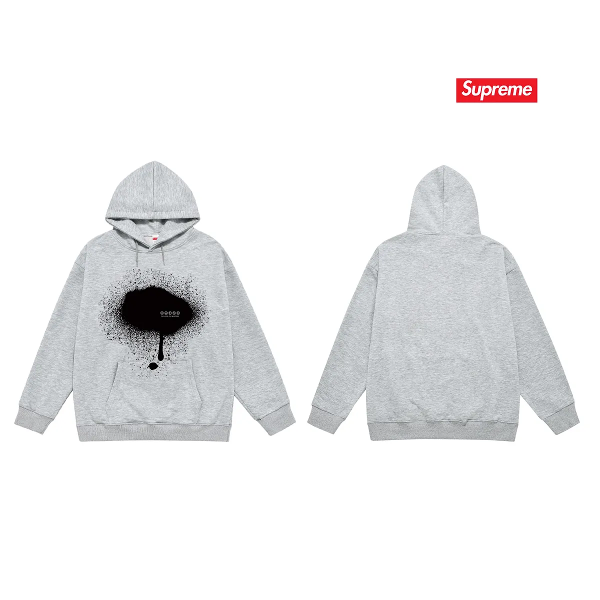Style No. S2104 #terry P160💰 Velvet P170💰 Supreme co-branded SS23 Week6 TAG TEE slogan printed hooded sweatshirt. Made of 400g large terry 430g silver fox velvet (drop shoulder large version) fabric. The texture is soft and non-pilling. Imported environmentally friendly printing glue. The pattern is bright and three-dimensional. Quality 💥Same style for men and women. The upper body is trendy. Color: black white gray Size: S M L XL XXL