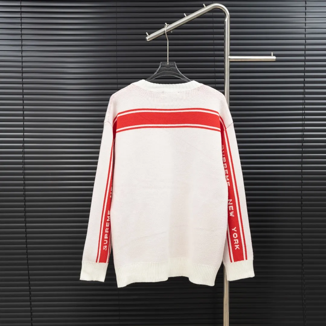 P300 Style: SUPREME unicorn arm knitted long-sleeved sweater Size: S-XXL Fabric: Wool blend Accessories: Full set of customized original accessories No gender distinction, same style for men and women