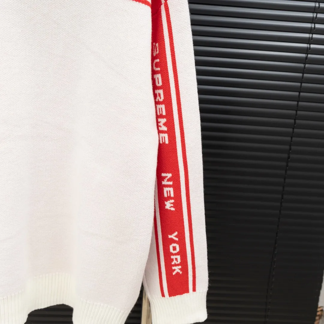 P300 Style: SUPREME unicorn arm knitted long-sleeved sweater Size: S-XXL Fabric: Wool blend Accessories: Full set of customized original accessories No gender distinction, same style for men and women