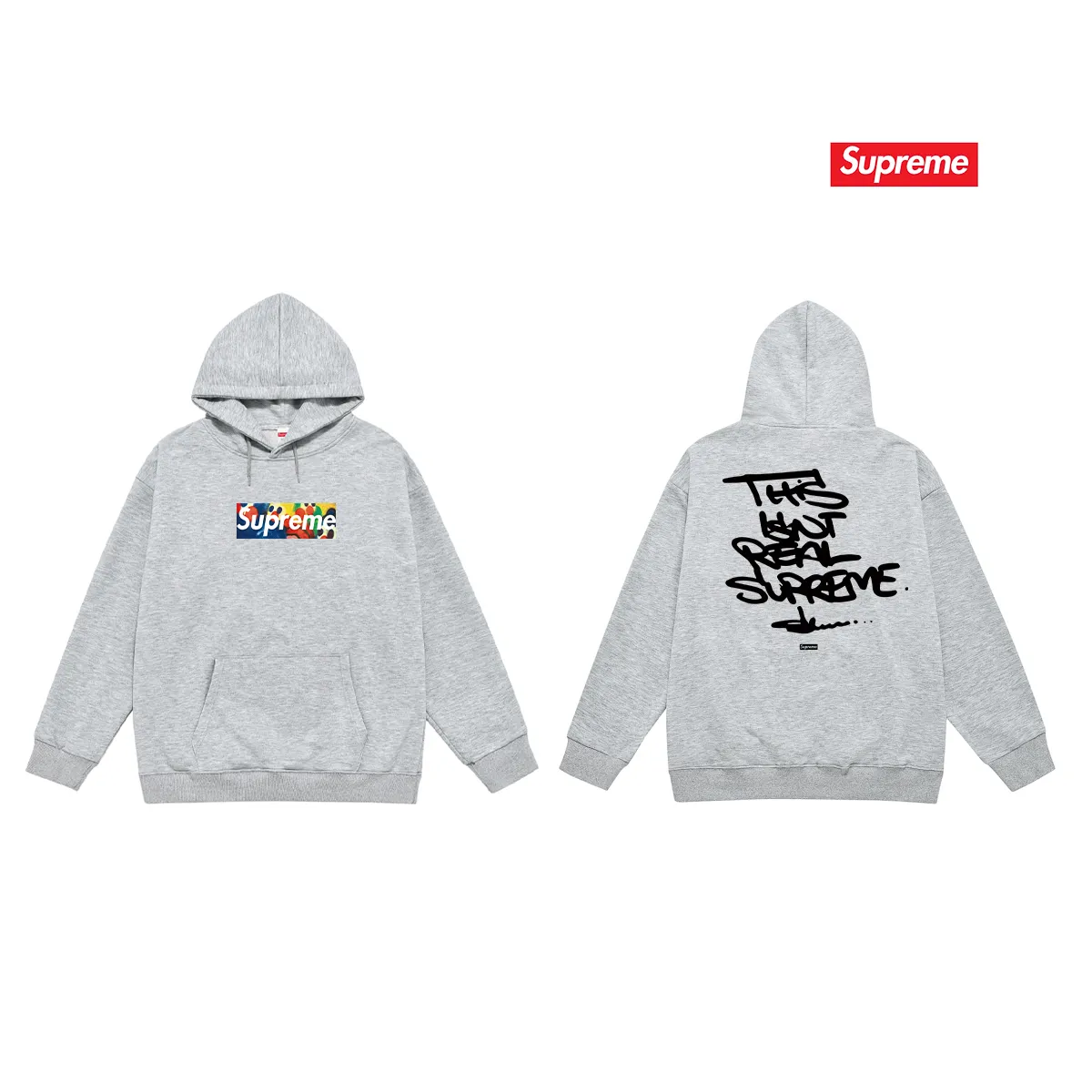 Style No. S2226 #terry P160💰 Velvet P170💰 Sup x Olaolu Slawn FW letter printed hooded sweatshirt Made of 400g large terry 430g silver fox velvet (drop shoulder large version) fabric, soft texture and no pilling Imported environmentally friendly printing glue The pattern is bright and three-dimensional Quality 💥Same style for men and women The upper body is trendy Color: black white gray Size: S M L XL XXL