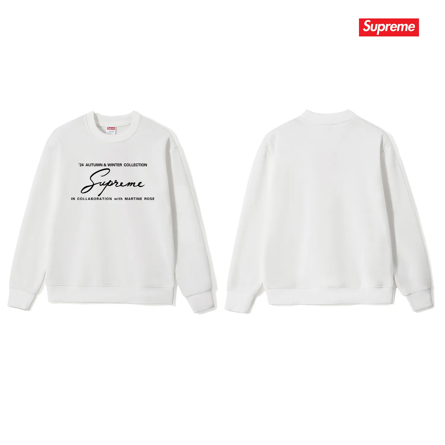 Style No. S1208 #terry p150💰 Plus velvet 160💰 New Sup letter printed round neck sweatshirt Made of 400 grams of large terry (drop shoulder large version) fabric, soft texture and no pilling Imported environmentally friendly printing glue The pattern is bright and three-dimensional Quality💥Same style for men and women The upper body is trendy Color: black white gray Size: S M L XL XXL