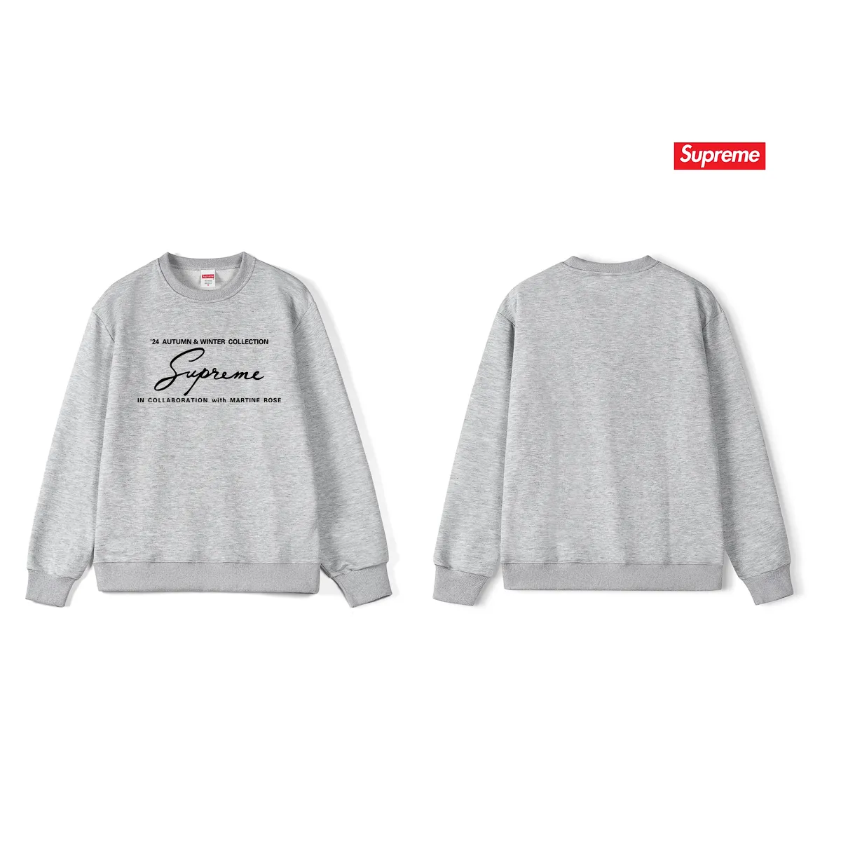 Style No. S1208 #terry p150💰 Plus velvet 160💰 New Sup letter printed round neck sweatshirt Made of 400 grams of large terry (drop shoulder large version) fabric, soft texture and no pilling Imported environmentally friendly printing glue The pattern is bright and three-dimensional Quality💥Same style for men and women The upper body is trendy Color: black white gray Size: S M L XL XXL