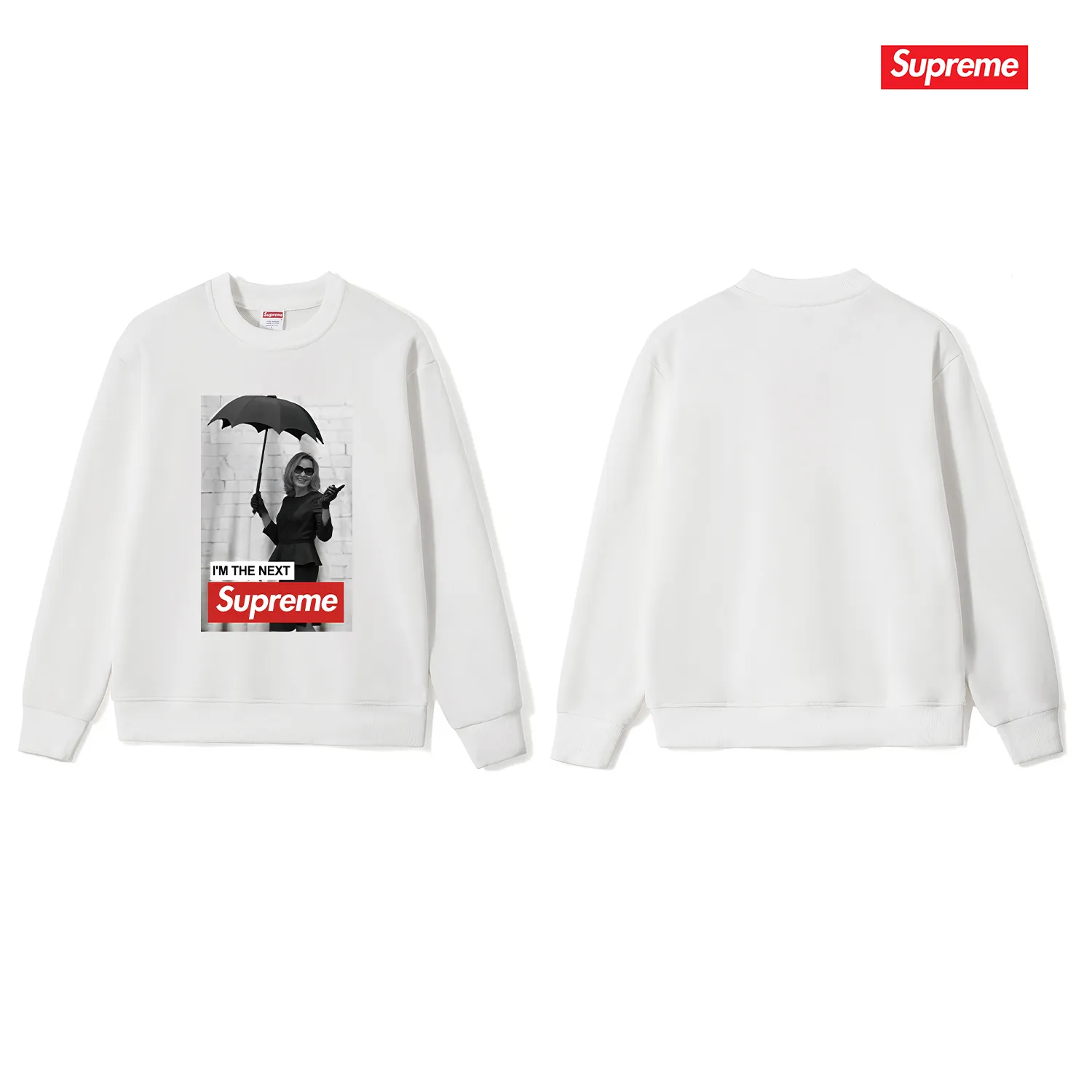 Style No. S1184 #terry p150💰 Velvet 160💰 Sup FW24 Casual, comfortable character pattern on the chest, round neck sweatshirt Made of 400g large terry (drop shoulder large version) fabric, soft and non-pilling texture, imported environmentally friendly printing glue, bright and three-dimensional pattern, quality 💥unisex style, trendy upper body, color: black, white, gray, size: S M L XL XXL