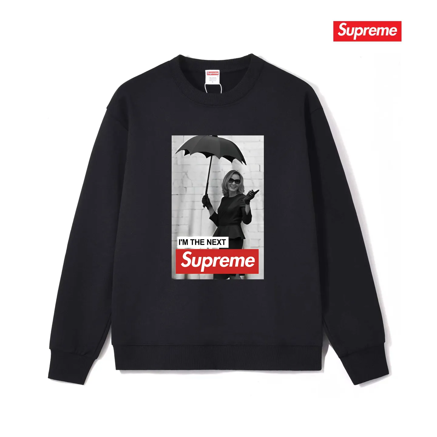 Style No. S1184 #terry p150💰 Velvet 160💰 Sup FW24 Casual, comfortable character pattern on the chest, round neck sweatshirt Made of 400g large terry (drop shoulder large version) fabric, soft and non-pilling texture, imported environmentally friendly printing glue, bright and three-dimensional pattern, quality 💥unisex style, trendy upper body, color: black, white, gray, size: S M L XL XXL