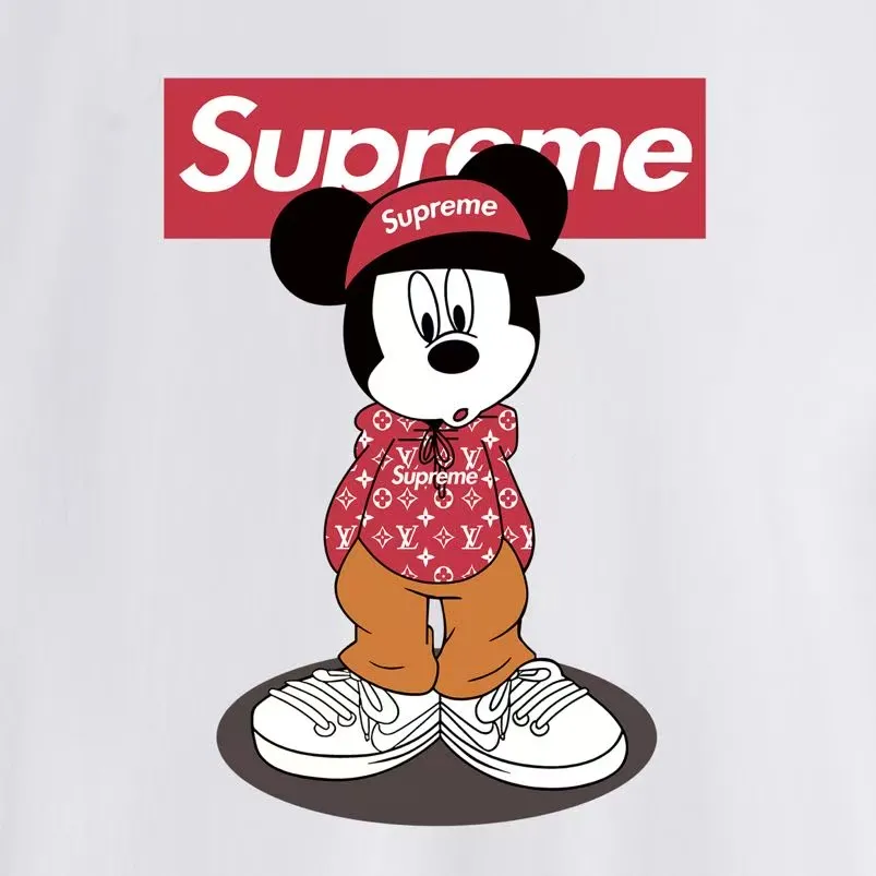 S235 P110💰 Supreme 2025 new Disney Mickey Mouse co-branded short-sleeved T-shirt for men in summer Mickey cartoon, loose fit, using 260 grams of combed cotton double yarn, all three standards from fabrics to accessories, ZP, imported Matsui company slurry printing will never crack, the whole piece adopts three-needle five-thread process. The neckline-shoulder seam-sleeve seam is double-lined, which looks more three-dimensional and textured) and the original version has the same craftsmanship and classic version. Feel free to compare zp. The whole piece adopts three-needle five-thread craftsmanship (neckline-shoulder seam-sleeve seam double thread, which looks more three-dimensional and textured). It has the same craftsmanship as the original original, classic version. Color: black, white, light gray, pink, navy. Size: S M L XL XXL