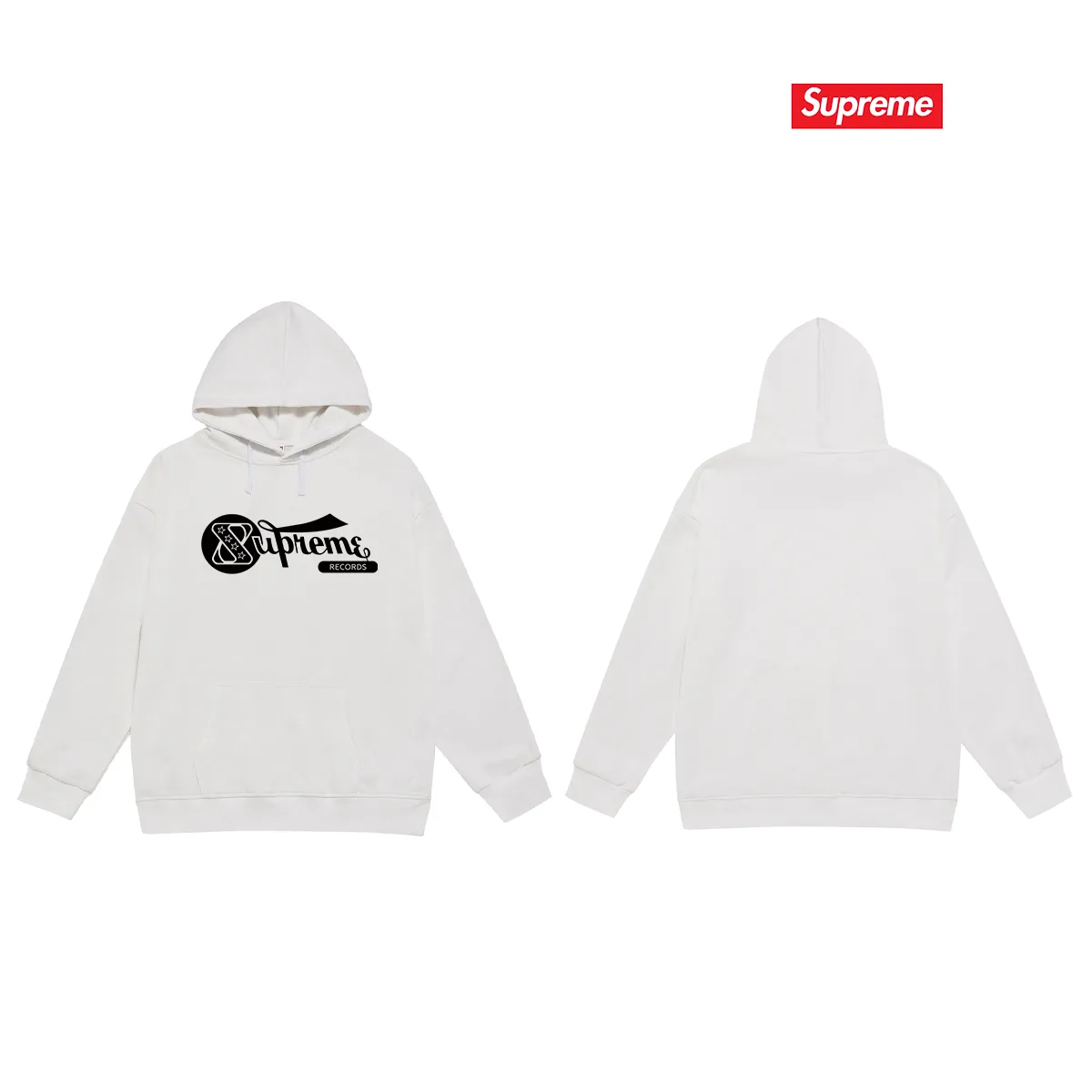 Style No. S2129 #Terry P160💰 Velvet P170💰 24ss RECORDS recorded printing hooded sweatshirt Made of 400g large terry 430g silver fox velvet (drop shoulder large version) fabric, soft texture and no pilling Imported environmentally friendly printing glue The pattern is bright and three-dimensional Quality 💥Same style for men and women The upper body is trendy Color: black white gray Size: S M L XL XXL