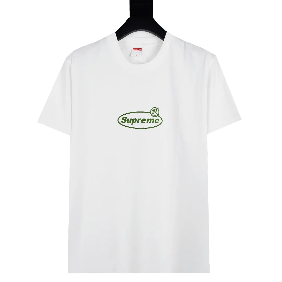 S198💰p130 Top version Supreme 22FW Warning Tee Warning Prohibition Slogan Logo Short Sleeve T-shirt For those of us who focus on top Sup products, this short sleeve is naturally available. It adopts cylindrical seamless technology (the original technology has no gaps on the sides of the clothes, the key point of identification) The fabrics are all custom-woven and dyed, 280g weight, 100% cotton, cylindrical fabric. Cylindrical fabric is knitted fabric woven with a cylinder loom. The needles are distributed in a cylindrical shape on the fuselage. The gray fabric is a large cylinder that needs to be opened and shaped before it can be used further. There are no slits on the side of the clothes, so there is no washing label on the side of ordinary short-sleeves. There is only one collar label behind the neck. The printing is printed with thermosetting ink, also known as plastic. Ink, or self-adhesive ink, contains ingredients: mainly composed of polyvinyl chloride (PVC) and phthalates. PVC and phthalates, fixatives, stabilizers, and thickeners are mixed to form a thermal ink. Solid ink is not the digital direct printing advertised on the market. The printing texture of thermoset ink is something that digital direct printing cannot achieve. The collar label has a watermark anti-counterfeiting effect, a real anti-counterfeiting layer, a probability of passing the version, and a high probability of passing the original packaging picture. Size：S-XL