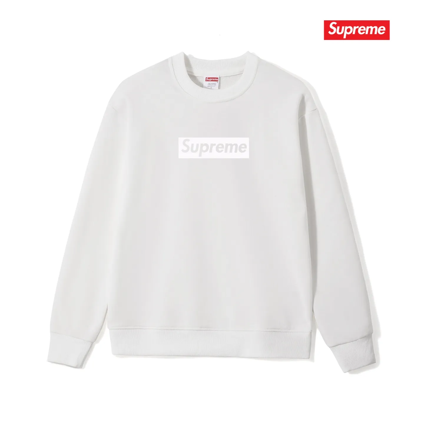 Style No. S1229 #terry p150💰 Velvet 160💰 Sup 76SS Tonal Box Logo Tee Same color Bogo round neck sweatshirt Made of 400 grams of large terry (drop shoulder large version) fabric, soft texture and no pilling Imported environmentally friendly printing glue The pattern is bright and three-dimensional Quality 💥Same style for men and women The upper body is fashionable Color: black white gray Size: S M L XL XXL