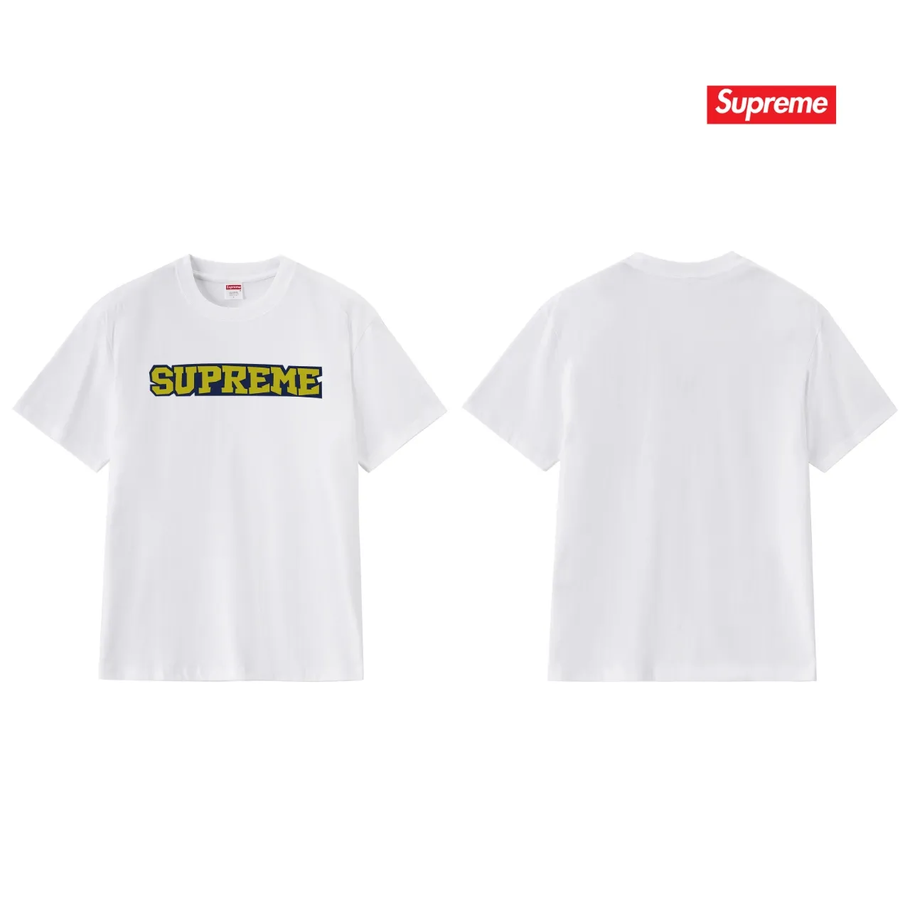 S230 P110💰 Supreme 25SS Satin Applique S/S Top printed LOGO short sleeves, loose fit, made of 260g combed cotton double yarn, all three standards from fabrics to accessories, ZP, imported Matsui company slurry printing will never crack, the whole piece adopts three-needle five-thread process. The neckline-shoulder seam-sleeve seam is double-lined, looks more three-dimensional and textured) and the original version has the same craftsmanship, classic version Feel free to compare zp. The whole piece adopts three-needle five-thread craftsmanship (neckline-shoulder seam-sleeve seam double thread, which looks more three-dimensional and textured). It has the same craftsmanship as the original original, classic version. Color: black, white, light gray, pink, navy. Size: S M L XL XXL