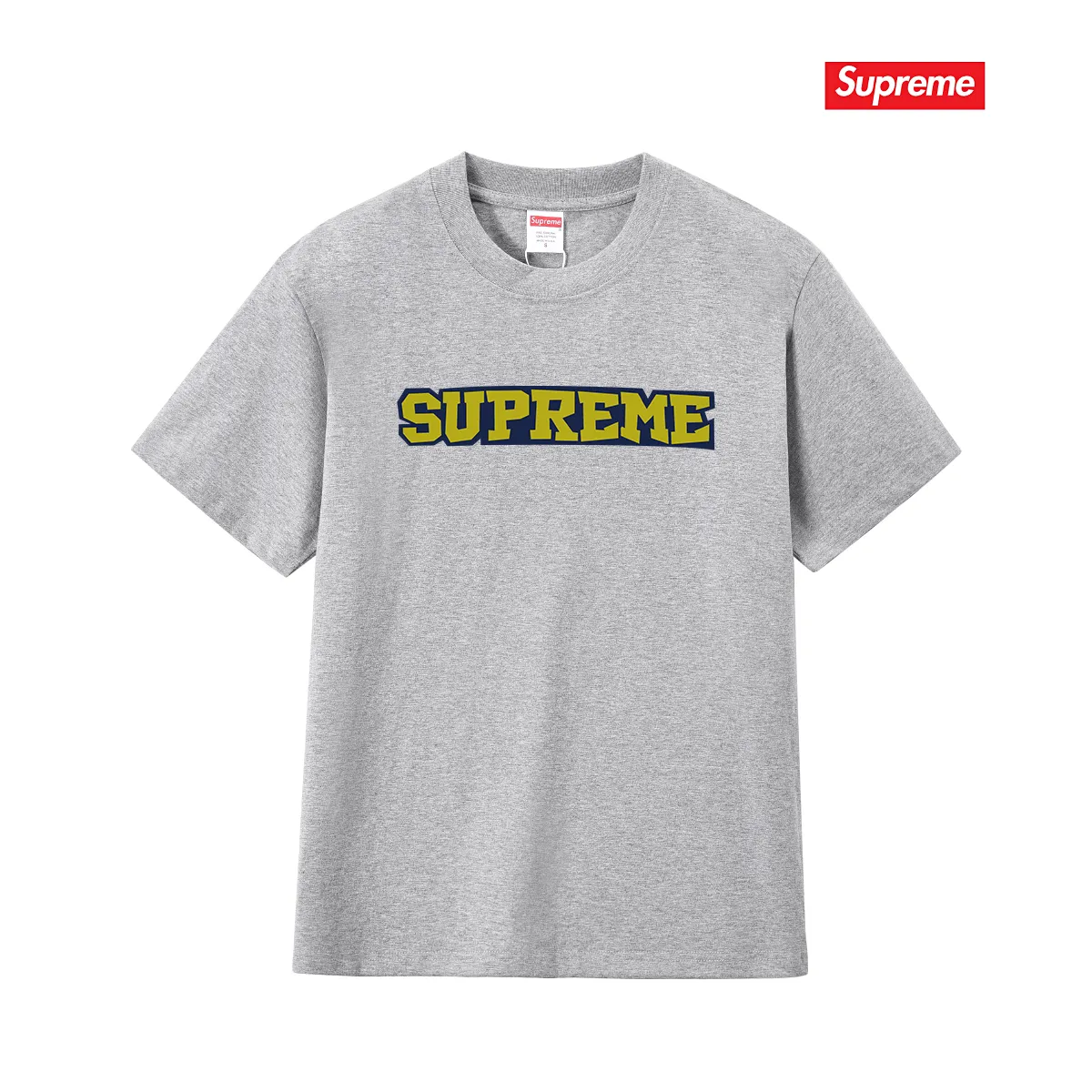 S230 P110💰 Supreme 25SS Satin Applique S/S Top printed LOGO short sleeves, loose fit, made of 260g combed cotton double yarn, all three standards from fabrics to accessories, ZP, imported Matsui company slurry printing will never crack, the whole piece adopts three-needle five-thread process. The neckline-shoulder seam-sleeve seam is double-lined, looks more three-dimensional and textured) and the original version has the same craftsmanship, classic version Feel free to compare zp. The whole piece adopts three-needle five-thread craftsmanship (neckline-shoulder seam-sleeve seam double thread, which looks more three-dimensional and textured). It has the same craftsmanship as the original original, classic version. Color: black, white, light gray, pink, navy. Size: S M L XL XXL