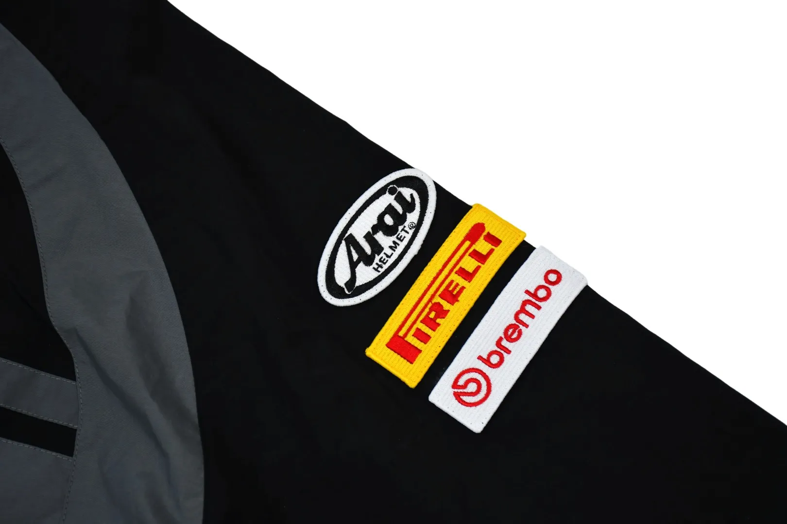 S552💰p570 Supreme 24ss Ducati Ducati co-branded Track Jacket racing uniform school uniform jacket - Color: Black White - Size: S M L XL Customized full set of accessories/YKK metal zipper/Customized hardware/Three standards