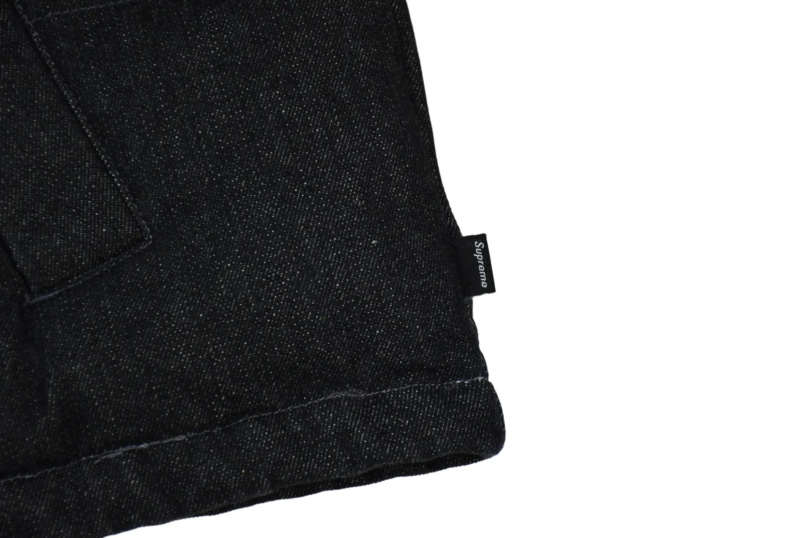🅿️616 S317 top version Supreme Denim PUFFER VEST Nike co-branded denim vest. The original version has the same denim fabric texture. Windproof. The upper body is full of texture. The hardware accessories are No. 5 + No. 3 YKK zippers, which are consistent with the original version. Color: black blue Size: S~XL