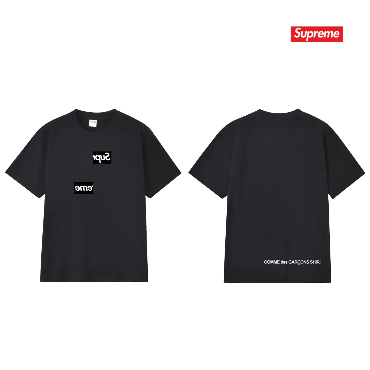 S220 P110💰 Sp joint limited edition chest asymmetrical box print men's and women's summer round neck short-sleeved T-shirt. Loose fit. Made of 260g combed cotton double yarn. From fabric to accessories, all three standards are complete and follow ZP. Imported Matsui company's slurry printing will never crack. The whole piece adopts three-needle five-thread technology. The neckline-shoulder seam-sleeve seam is double-lined, which looks more three-dimensional and textured.) The same process as the original version, classic version Feel free to compare zp. The whole piece adopts three-needle five-thread craftsmanship (neckline-shoulder seam-sleeve seam double thread, which looks more three-dimensional and textured). It has the same craftsmanship as the original original, classic version. Color: black, white, light gray, pink, navy. Size: S M L XL XXL