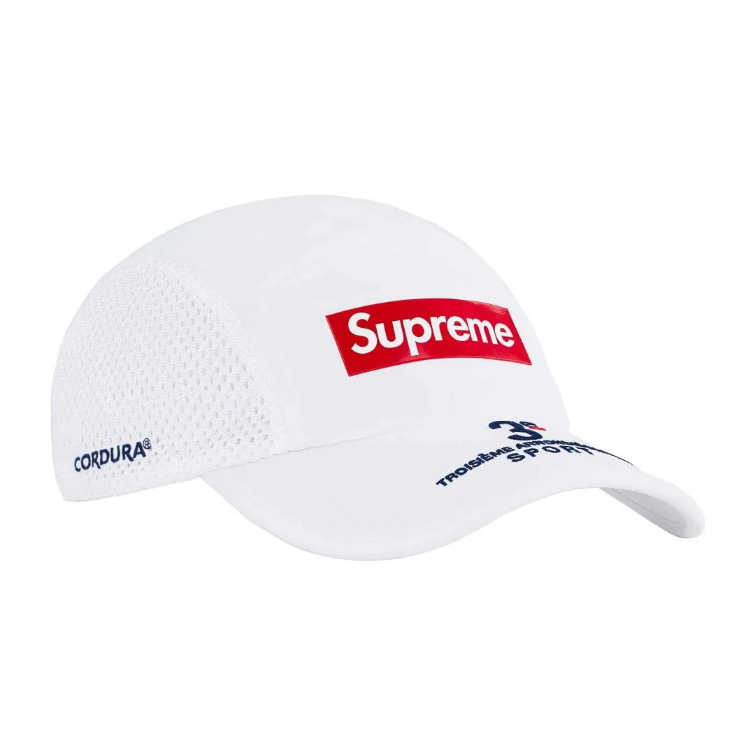 🅿️140 S177 Supreme 24ss Mesh Side Panel Camp Cap Color: Black White Red Blue