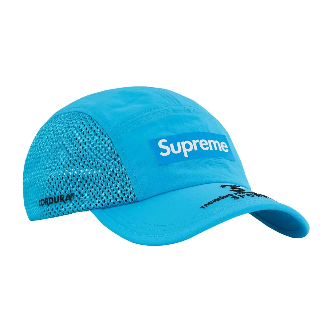 🅿️140 S177 Supreme 24ss Mesh Side Panel Camp Cap Color: Black White Red Blue