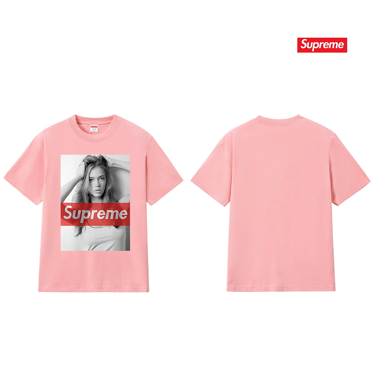S205 P110💰 Summer new fashion brand pure cotton beauty picture short-sleeved men's and women's T-shirt round neck casual loose couple style loose fit using 260 grams of combed cotton double yarn from fabric to accessories, all three standards are complete and ZP imported Matsui Company's slurry printing will never crack The whole piece adopts three-needle five-thread technology (neckline-shoulder seam-sleeve seam double line, looks more three-dimensional and textured) and the original original craftsmanship, classic version Feel free to compare zp. The whole piece adopts three-needle five-thread craftsmanship (neckline-shoulder seam-sleeve seam double thread, which looks more three-dimensional and textured). It has the same craftsmanship as the original original, classic version. Color: black, white, light gray, pink, navy. Size: S M L XL XXL