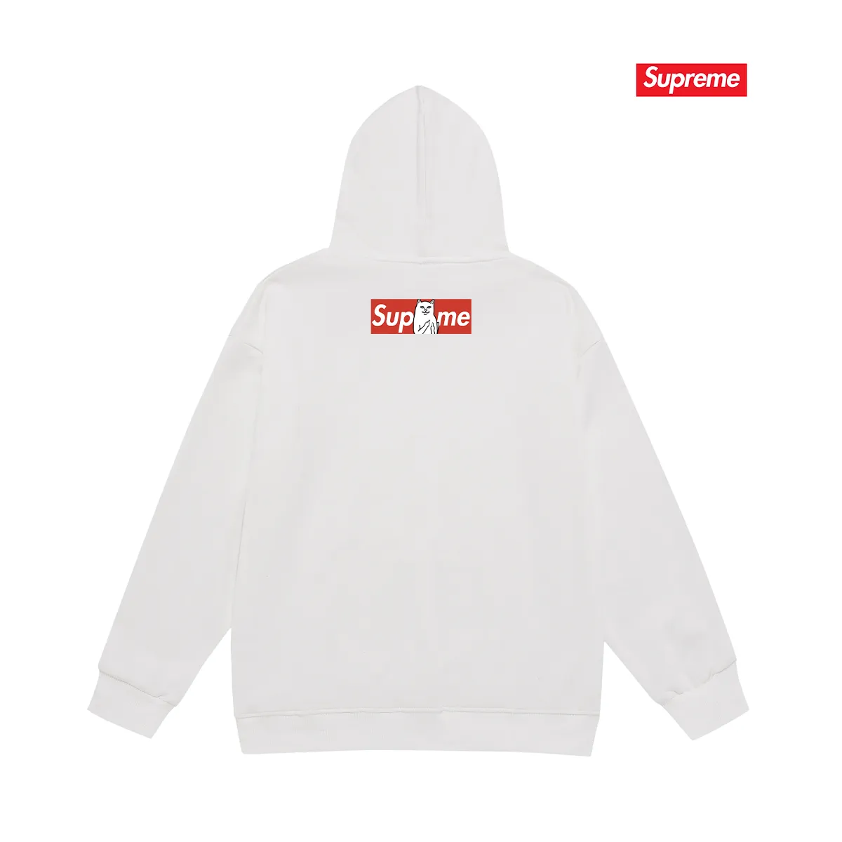 Style number S2232 #terry P160💰 plus velvet P170💰 Sup spoof the little bitch middle finger trendy brand hooded sweatshirt. Made of 400g large terry 430g silver fox velvet (off-shoulder large version) fabric. The texture is soft and non-pilling. Imported environmentally friendly printing glue. The pattern is bright and three-dimensional. Quality 💥Same style for men and women. The upper body is trendy. Color: black white gray Size: S M L XL XXL