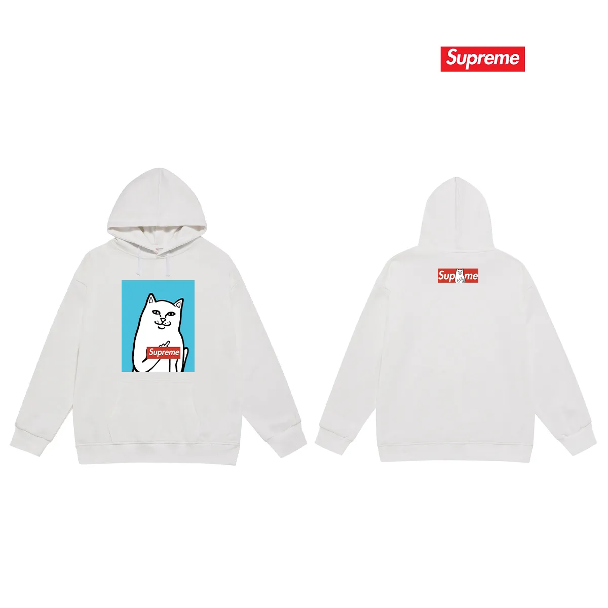 Style number S2232 #terry P160💰 plus velvet P170💰 Sup spoof the little bitch middle finger trendy brand hooded sweatshirt. Made of 400g large terry 430g silver fox velvet (off-shoulder large version) fabric. The texture is soft and non-pilling. Imported environmentally friendly printing glue. The pattern is bright and three-dimensional. Quality 💥Same style for men and women. The upper body is trendy. Color: black white gray Size: S M L XL XXL