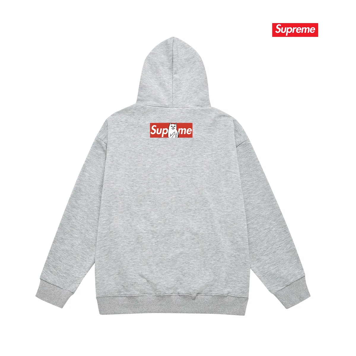 Style number S2232 #terry P160💰 plus velvet P170💰 Sup spoof the little bitch middle finger trendy brand hooded sweatshirt. Made of 400g large terry 430g silver fox velvet (off-shoulder large version) fabric. The texture is soft and non-pilling. Imported environmentally friendly printing glue. The pattern is bright and three-dimensional. Quality 💥Same style for men and women. The upper body is trendy. Color: black white gray Size: S M L XL XXL