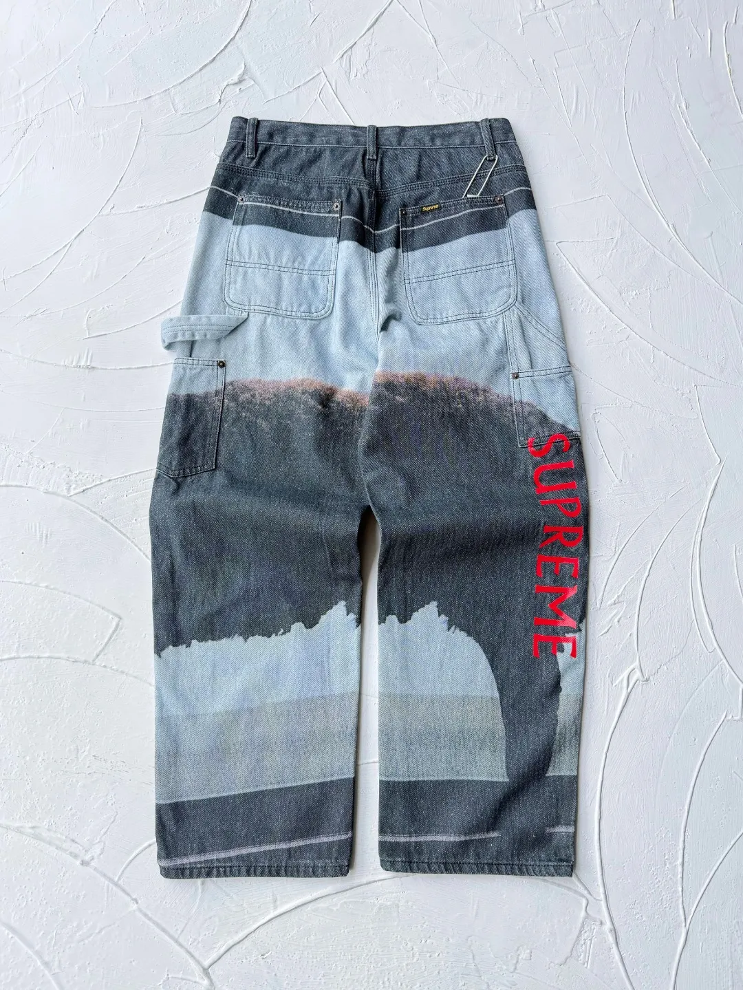 🅿️490 Sup Damien Hirst Painter Jean artist joint animal print denim trousers 30 yards 32 yards 34 yards 36 yards 38 yards black green