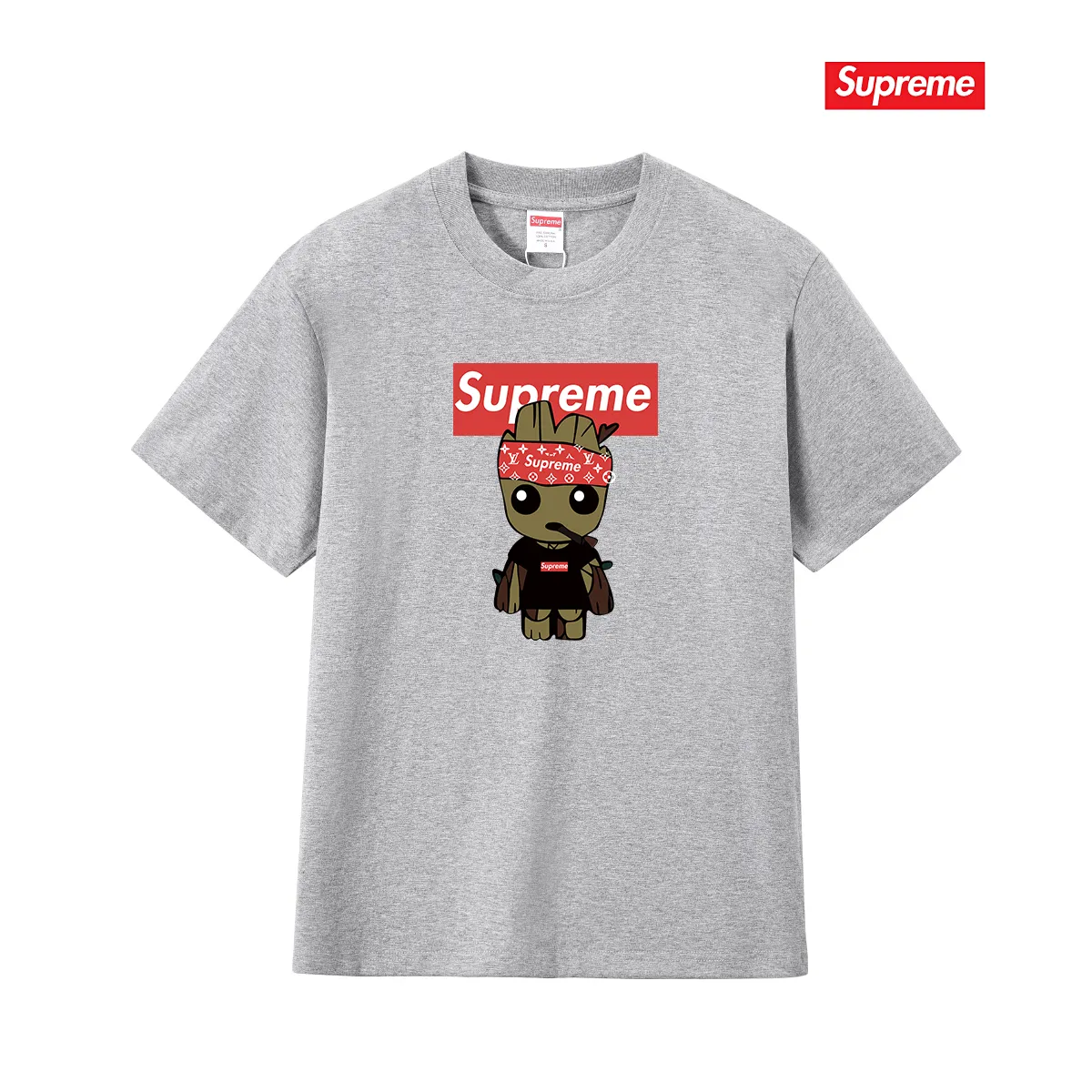 S164 P110💰 Sup Cartoon animation printed short-sleeved T-shirt, loose round neck pure cotton half-sleeved shirt, loose fit, made of 260g combed cotton double yarn, all three standards from fabric to accessories, ZP, imported Matsui company slurry printing will never crack, the whole piece adopts three-needle five-thread process. The neckline-shoulder seam-sleeve seam is double-lined, looks more three-dimensional and textured) The same process as the original version, classic version Feel free to compare zp. The whole piece adopts three-needle five-thread craftsmanship (neckline-shoulder seam-sleeve seam double thread, which looks more three-dimensional and textured). It has the same craftsmanship as the original original, classic version. Color: black, white, light gray, navy blue, pink. Size: S M L XL XXL