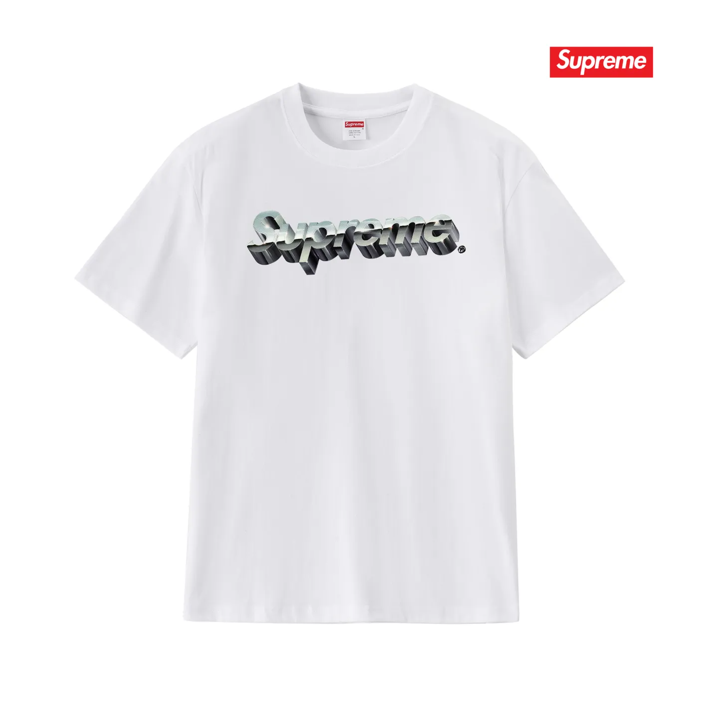 S192 P110💰 SUP cotton three-dimensional printed logo round neck short-sleeved T-shirt for men and women. Loose fit. Made of 260g combed cotton double yarn. From fabric to accessories, all three standards are complete and follow ZP. Imported Matsui company's slurry printing will never crack. The whole piece adopts three-needle five-thread technology. The neckline-shoulder seam-sleeve seam is double-lined, which looks more three-dimensional and textured. The same process as the original version, classic version Feel free to compare zp. The whole piece adopts three-needle five-thread craftsmanship (neckline-shoulder seam-sleeve seam double thread, which looks more three-dimensional and textured). It has the same craftsmanship as the original original, classic version. Color: black, white, light gray, pink, navy. Size: S M L XL XXL