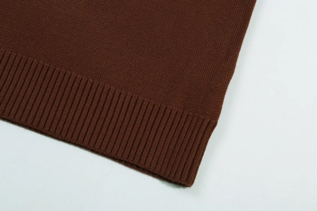 P300 Supreme new line letter stitching round neck wool sweater Color: Khaki White Black Size: S M L XL XXL