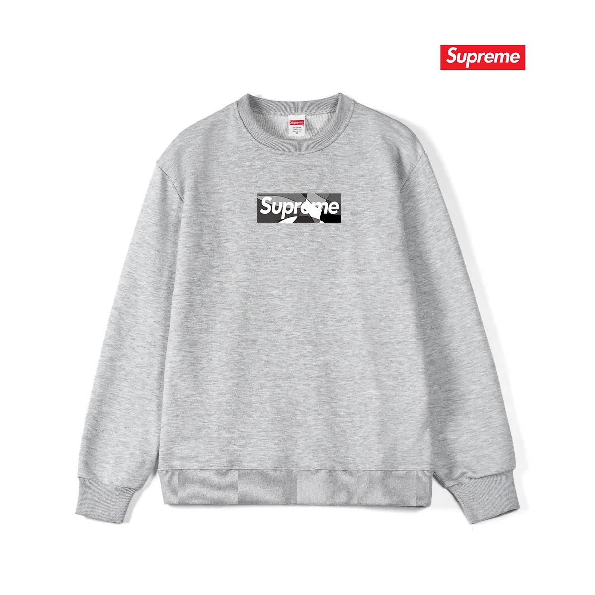 Style No. S1074 #terry p150💰 Velvet 160💰 Supreme Week 16 x Emilio Pucci joint model Box Logo Tee Logo printed round neck sweatshirt Made of 400 grams of large terry (off-shoulder large version) fabric, soft texture and no pilling Imported environmentally friendly printing glue The pattern is bright and three-dimensional Quality 💥Same style for men and women The upper body is trendy Color: black white gray Size: S M L XL XXL