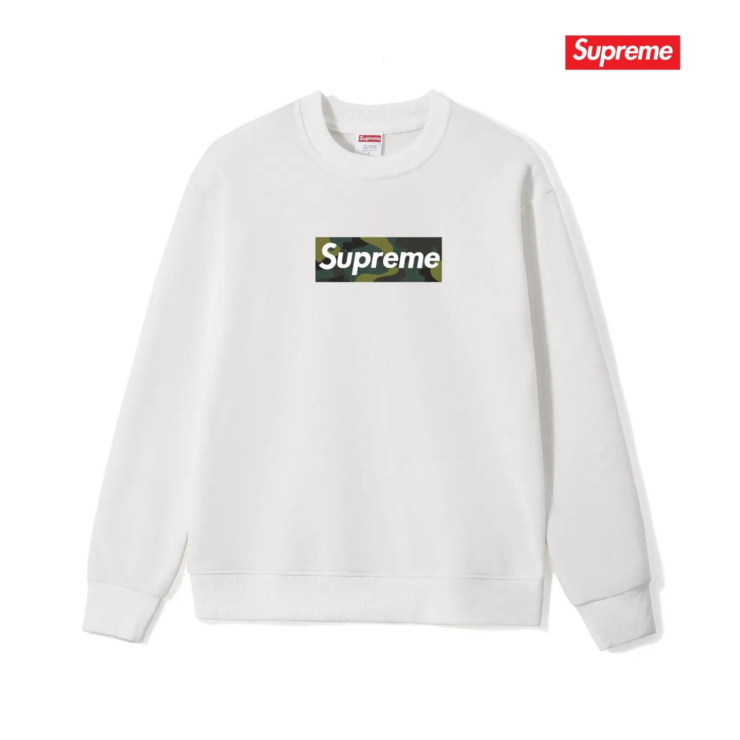 Style No. S1067 #terry p150💰 Velvet 160💰 Supreme FW23 Autumn and Winter Series Solid color logo on the chest Round neck sweatshirt Made of 400 grams of large terry (drop shoulder large version) fabric Soft texture without pilling Imported environmentally friendly printing glue The pattern is bright and three-dimensional Quality💥Same style for men and women The upper body is trendy Color: black white gray Size: S M L XL XXL