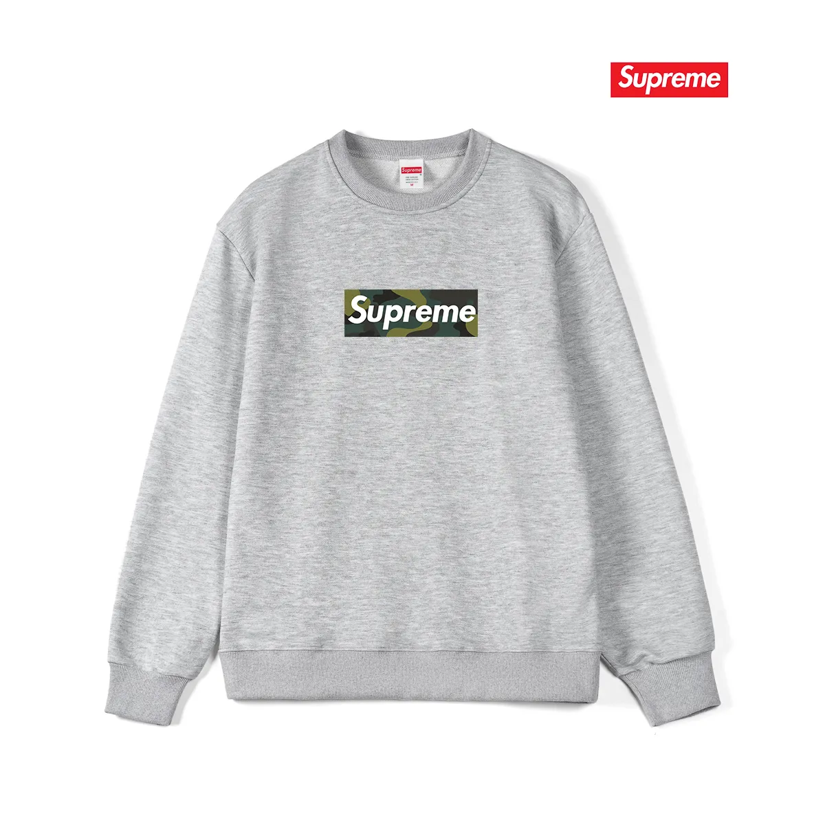 Style No. S1067 #terry p150💰 Velvet 160💰 Supreme FW23 Autumn and Winter Series Solid color logo on the chest Round neck sweatshirt Made of 400 grams of large terry (drop shoulder large version) fabric Soft texture without pilling Imported environmentally friendly printing glue The pattern is bright and three-dimensional Quality💥Same style for men and women The upper body is trendy Color: black white gray Size: S M L XL XXL