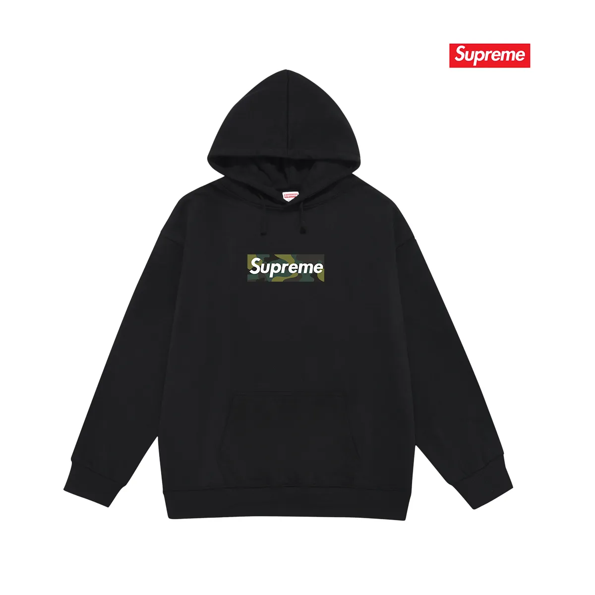 Style No. S2067 #terry P160💰 Velvet P170💰 Supreme FW23 Autumn and Winter Series Solid color hooded sweatshirt with chest logo Made of 400g large terry 430g silver fox velvet (drop shoulder large version) fabric Soft and non-pilling texture Imported environmentally friendly printing glue The pattern is bright and three-dimensional Quality 💥Same style for men and women The upper body is trendy Color: black white gray Size: S M L XL XXL