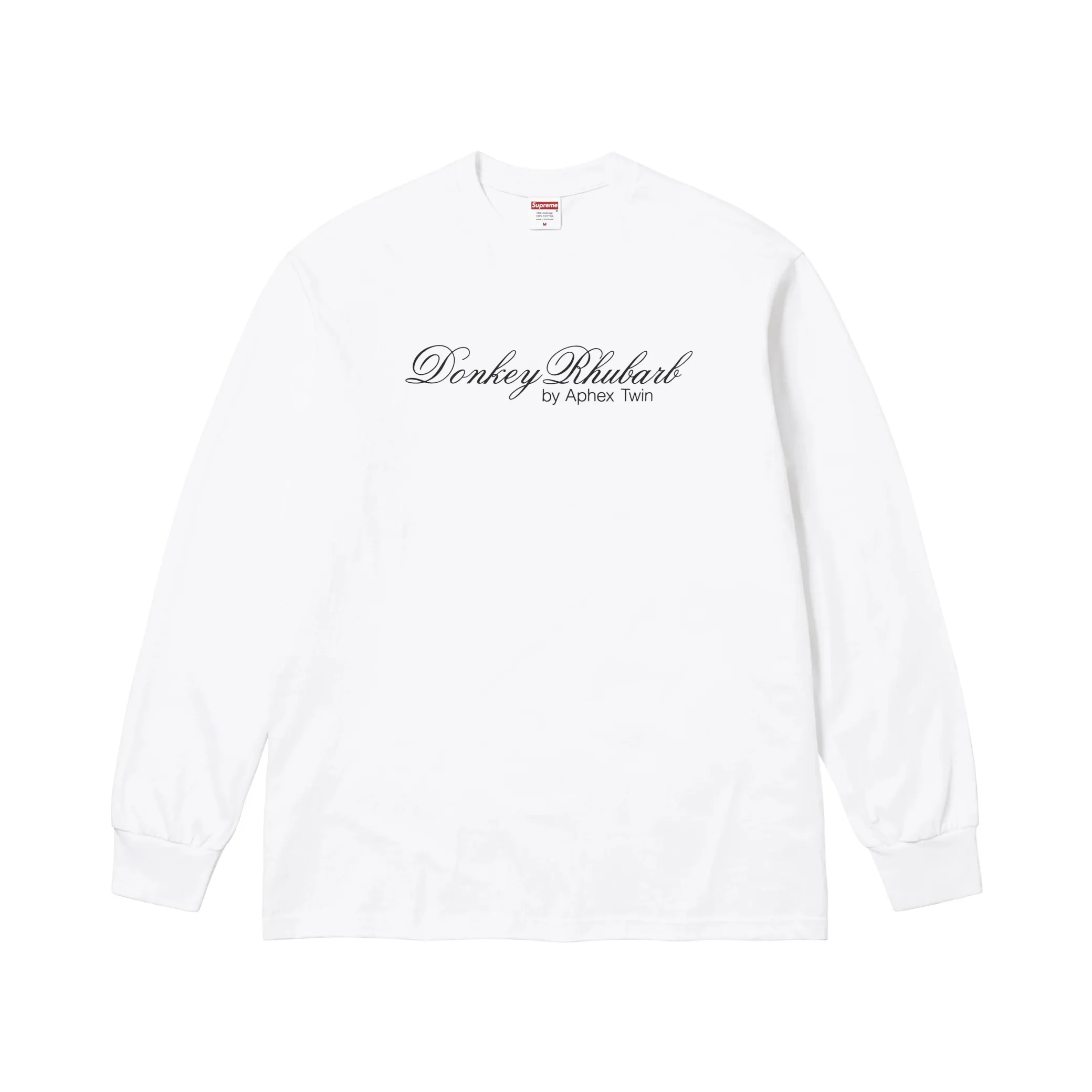 🅿️220 S299 top version Supreme x Aphex Twin KONKEY RHUBARD L/S doll bear long-sleeved T-shirt ZP test custom weaving and dyeing pure cotton 320g fabric Printing uses thermoset ink printing, also known as plastic ink, or self-adhesive ink. Its ingredients are: mainly composed of polyvinyl chloride (PVC) and phthalates. PVC and phthalates, color fixing agents, stabilizers, and thickeners are mixed to form thermoset ink. It is not the digital direct printing advertised on the market. The printing texture of thermoset ink is unachievable by digital direct printing. Customized ZP co-branding Main label/wash label/hangtag/packaging bag (equipped with thickened handbag) There is a probability of passing the inspection version, and the original packaging picture has a high probability of passing. Size: S-XL