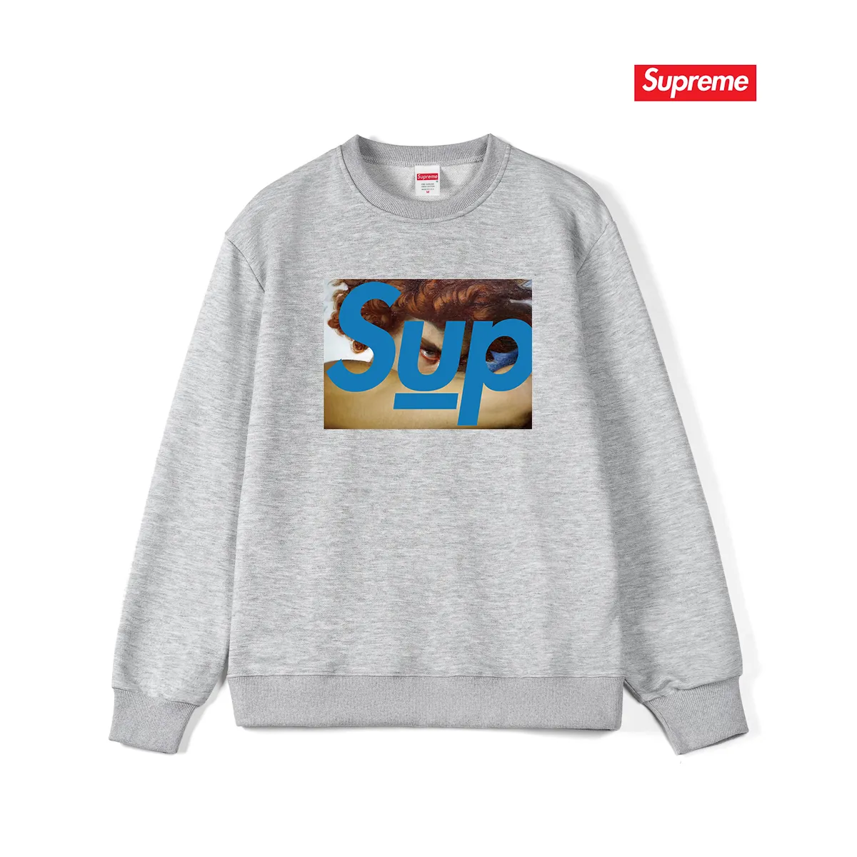 Style No. S1103 #terry p150💰 Velvet 160💰 Supreme SS23 Undercover Face co-branded human face round neck sweatshirt Made of 400 grams of large terry (drop shoulder large version) fabric, soft texture and no pilling Imported environmentally friendly printing glue The pattern is bright and three-dimensional Quality 💥Same style for men and women The upper body is trendy Color: black white gray Size: S M L XL XXL