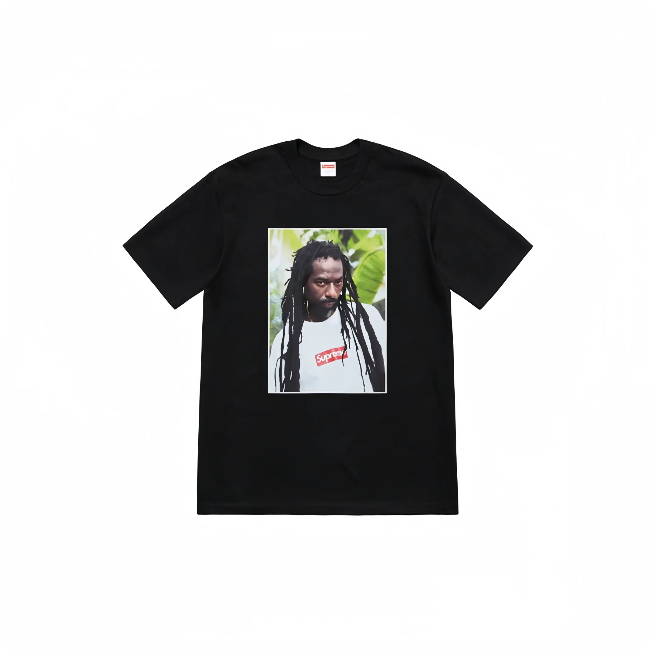 #S35 P110💰 Supreme SS19 Buju Banton Tee Reggae character printed short-sleeved T-shirt. The same style for men and women is made of 260g combed cotton double yarn. From fabrics to accessories, all three standards are complete and ZP is imported. The slurry printing from Matsui Company will never crack. The whole piece is made of three-needle five-thread technology. The neckline-shoulder seam-sleeve seam is double-lined, which looks more three-dimensional and textured.) The same process as the original version, classic version Feel free to compare zp. The whole piece adopts three-needle five-thread craftsmanship (neckline-shoulder seam-sleeve seam double thread, which looks more three-dimensional and textured). It has the same craftsmanship as the original original, classic version. Color: black, gray, white, red, orange, navy blue, light blue. Size: S M L XL XXL