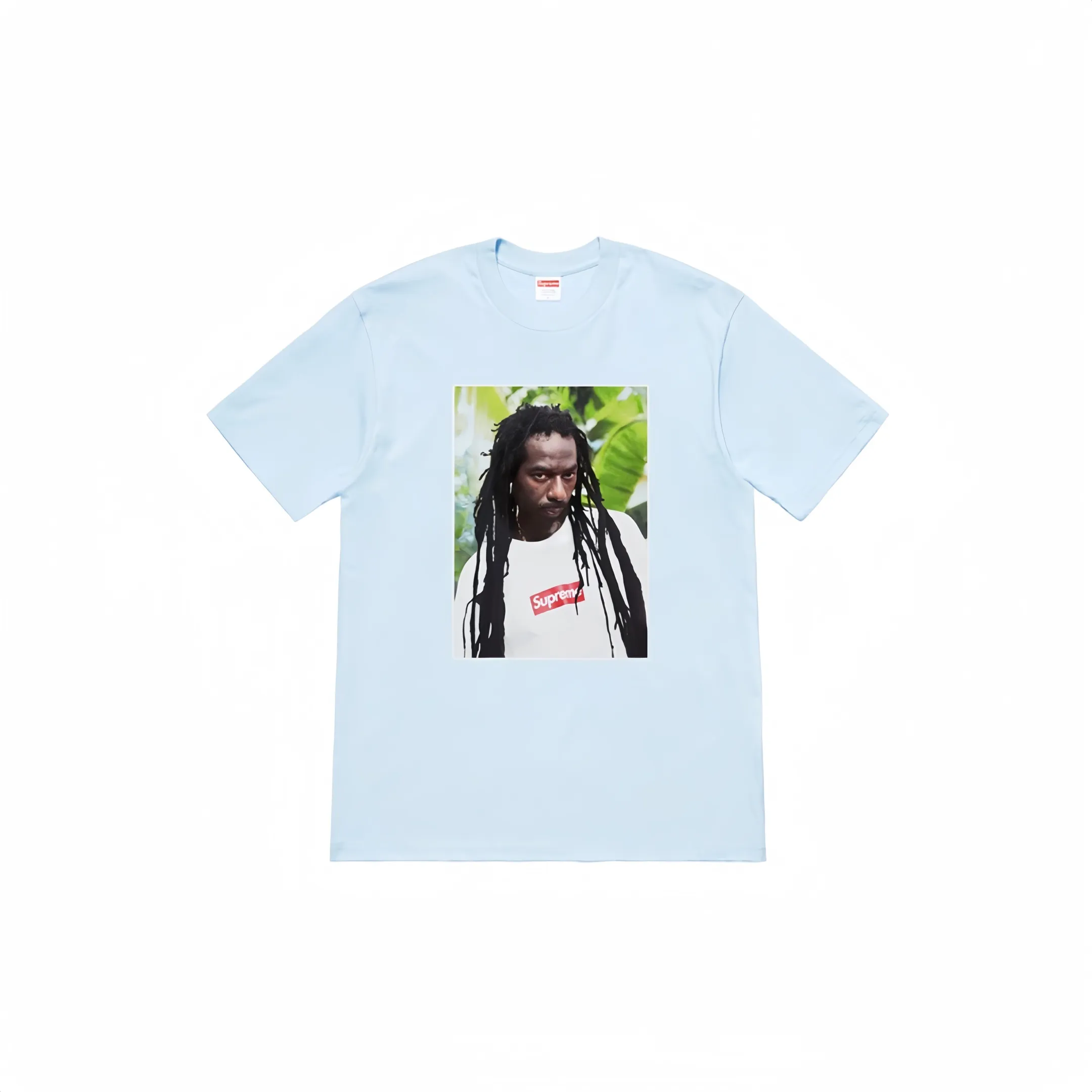 #S35 P110💰 Supreme SS19 Buju Banton Tee Reggae character printed short-sleeved T-shirt. The same style for men and women is made of 260g combed cotton double yarn. From fabrics to accessories, all three standards are complete and ZP is imported. The slurry printing from Matsui Company will never crack. The whole piece is made of three-needle five-thread technology. The neckline-shoulder seam-sleeve seam is double-lined, which looks more three-dimensional and textured.) The same process as the original version, classic version Feel free to compare zp. The whole piece adopts three-needle five-thread craftsmanship (neckline-shoulder seam-sleeve seam double thread, which looks more three-dimensional and textured). It has the same craftsmanship as the original original, classic version. Color: black, gray, white, red, orange, navy blue, light blue. Size: S M L XL XXL