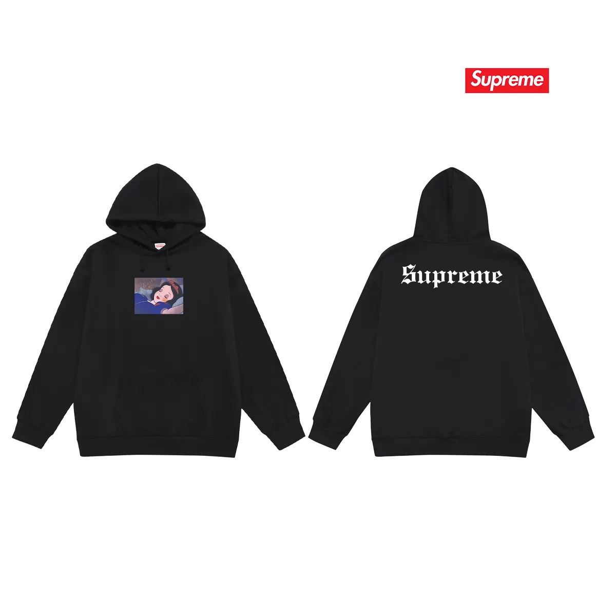 Style No. S2169 #terry P160💰 Velvet P170💰 Sup portrait letter print hooded sweatshirt Made of 400g large terry 430g silver fox velvet (drop shoulder large version) fabric, soft texture and no pilling Imported environmentally friendly printing glue The pattern is bright and three-dimensional Quality 💥Same style for men and women The upper body is trendy Color: black white gray Size: S M L XL XXL