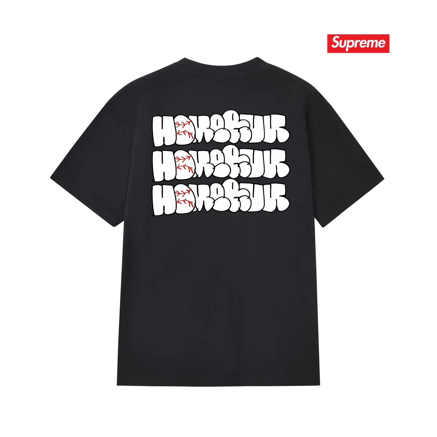 S151 P110💰 25SS HOMERUN co-branded loose pure cotton T-shirt top, short-sleeved, same style for men and women, trendy summer wear, loose fit, made of 260g combed cotton double yarn, all three standards are complete from fabric to accessories, ZP imported Matsui company's slurry printing will never crack, the whole piece adopts three-needle five-thread process. The neckline-shoulder seam-sleeve seam is double-lined, which looks more three-dimensional and textured) The same process as the original version, classic version Feel free to compare zp. The whole piece adopts three-needle five-thread craftsmanship (neckline-shoulder seam-sleeve seam double thread, which looks more three-dimensional and textured). It has the same craftsmanship as the original original, classic version. Color: black, white, light gray, navy blue, pink. Size: S M L XL XXL