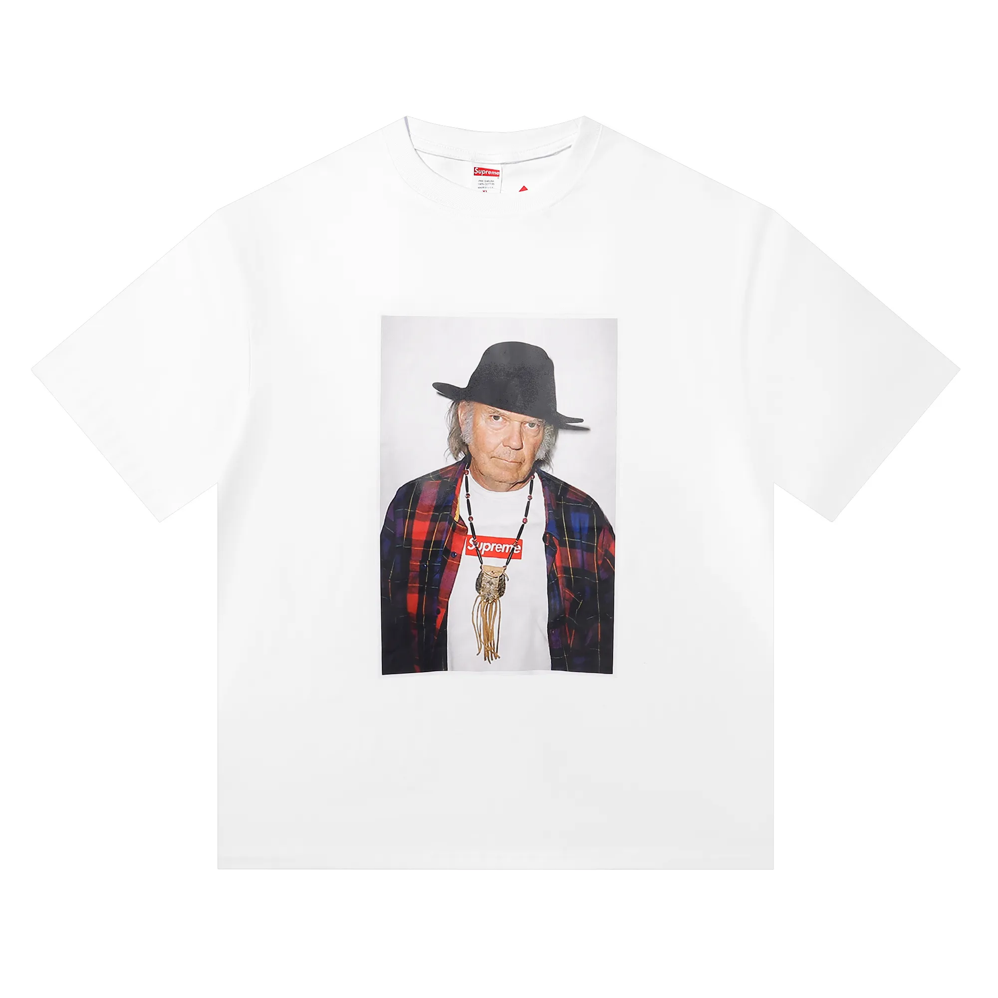 P136 supreme character avatar T-shirt white size shoulder width chest length S 52 56 70 M 54 58 72 L 56 60 74 XL 58 62 76
