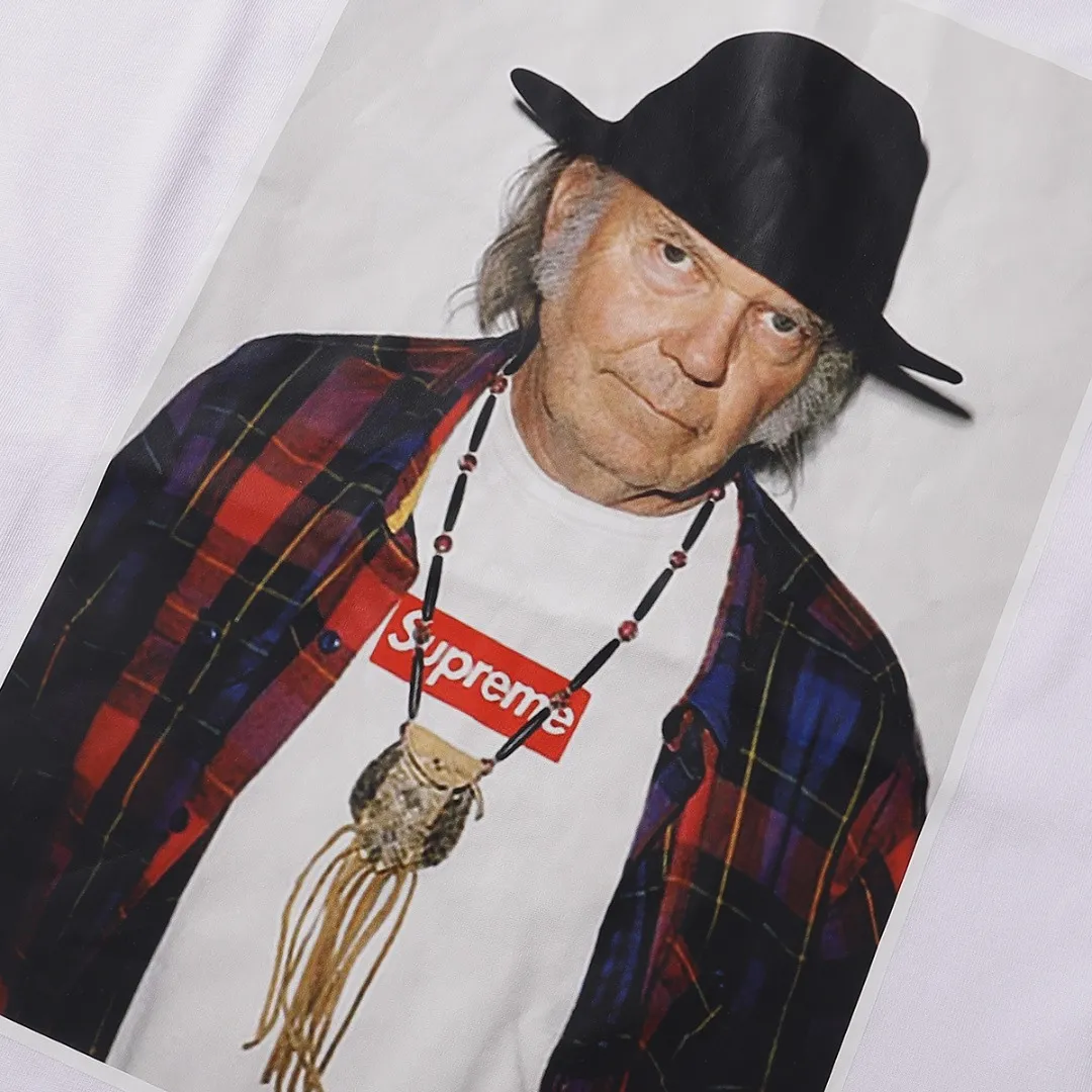 P136 supreme character avatar T-shirt white size shoulder width chest length S 52 56 70 M 54 58 72 L 56 60 74 XL 58 62 76