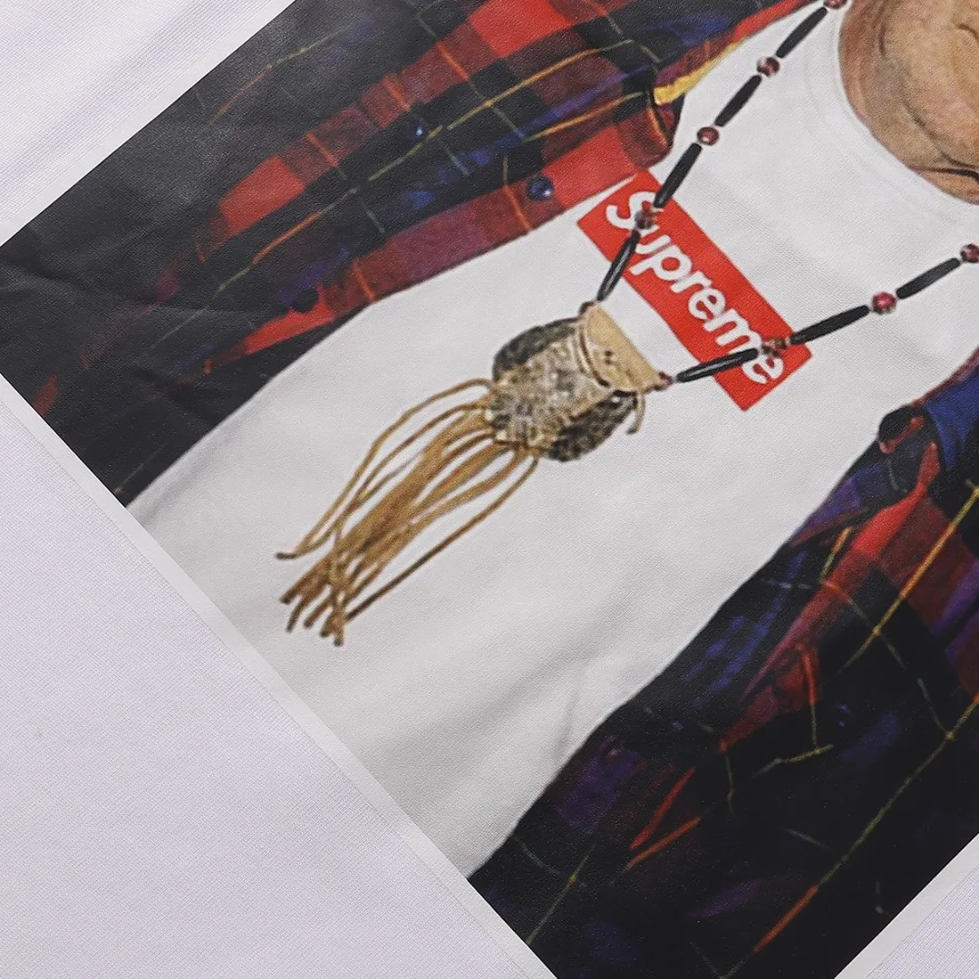 P136 supreme character avatar T-shirt white size shoulder width chest length S 52 56 70 M 54 58 72 L 56 60 74 XL 58 62 76