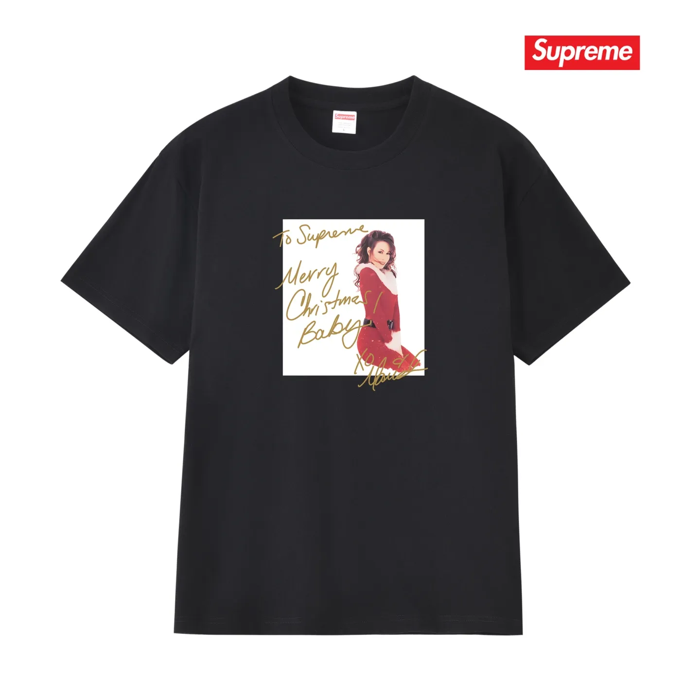 S258 P110💰 Supreme Week 17 Mariah Carey Tee Mariah Carey character print pattern Round neck American trendy T-shirt Same style for men and women Loose fit Made of 260g combed cotton double yarn From fabrics to accessories, all three standards are complete and follow ZP Imported Matsui company slurry printing will never crack The whole piece is made with a three-needle five-thread process. The neckline-shoulder seam-sleeve seam is double-lined, and it looks more three-dimensional and textured. The process is the same as the authentic original version. The classic version. Feel free to compare zp. The whole piece is made of a three-needle five-thread process. The neckline-shoulder seam-sleeve seam is double-threaded, which looks more three-dimensional and textured. The process is the same as the authentic original version. The classic version. Color: Black White Light Gray Pink Navy Size: S M L XL XXL