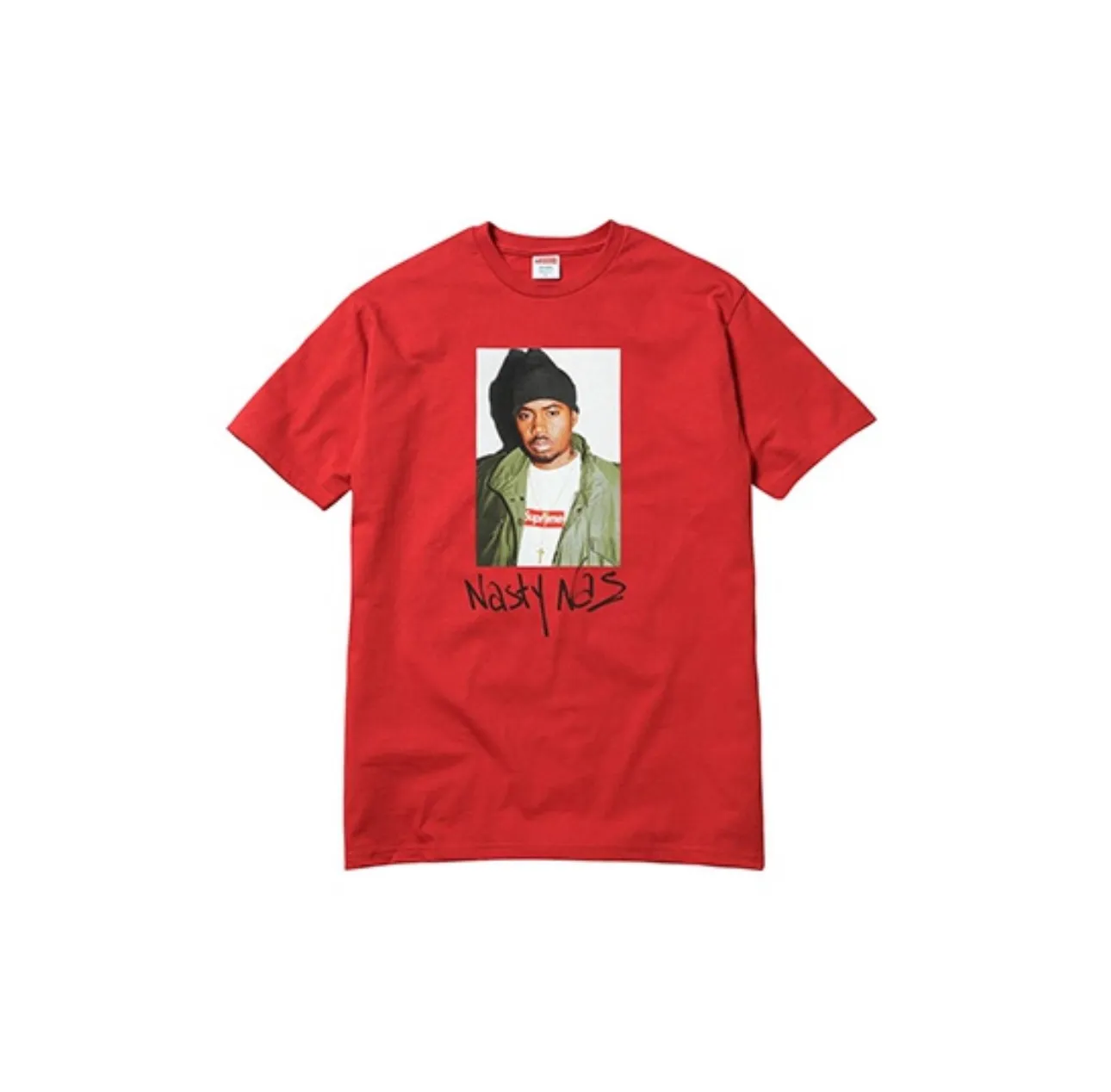 #S114 p110💰 Supreme FW17 Nas Tee Black Rapper pattern short-sleeved T-shirt for men and women. Loose fit. Made of 260g combed cotton double yarn. All three standards from fabrics to accessories are in compliance with ZP. Imported Matsui company slurry printing will never crack. The whole piece adopts three-needle five-thread technology. The neckline-shoulder seam-sleeve seam is double-lined, which looks more three-dimensional and textured.) The same process as the original version, classic version Feel free to compare zp. The whole piece adopts three-needle five-thread craftsmanship. The neckline-shoulder seam-sleeve seam is double-threaded, which looks more three-dimensional and textured.) It has the same craftsmanship as the authentic original version. The classic version is black, white, red, and brown. Size: S M L XL XXL