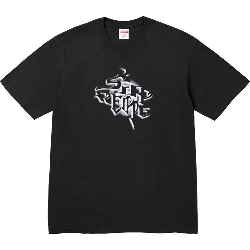 S142 P110💰 24FW WEEK18 letter printed T-shirt pure cotton heavyweight fabric loose short-sleeved casual trendy brand round neck hot style loose version using 260g combed cotton double yarn from fabrics to accessories, all three standards are complete and follow ZP imported Matsui Company slurry printing will never crack The whole piece is made with three-needle five-thread technology. The neckline-shoulder seam-sleeve seam is double-lined, making it look more three-dimensional and textured. The craftsmanship is the same as that of the authentic original version. It has a classic version. Feel free to compare zp. The whole piece is made of three-needle five-thread craft. The neckline-shoulder seam-sleeve seam is double-threaded, which looks more three-dimensional and textured. The craftsmanship is the same as that of the authentic original version. It is a classic version. Color: Black White Size: S M L XL XXL