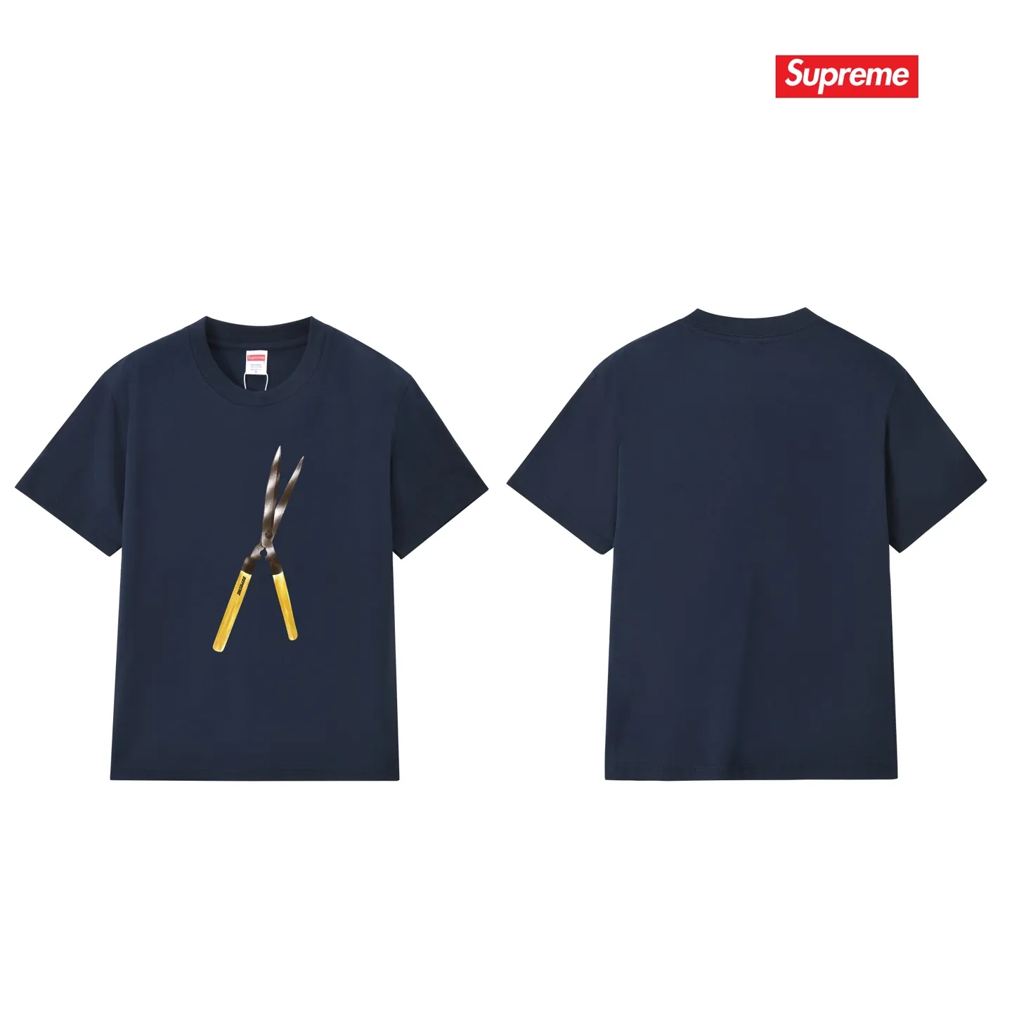 S247 P110💰 Supreme SS19 Shears Tee scissors short-sleeved American trendy T-shirt. Same style for men and women. Loose fit. Made of 260 grams of combed cotton double yarn. All three standards from fabrics to accessories are in compliance with ZP. Imported Matsui Company slurry printing will never crack. The whole piece adopts three-needle five-thread technology. The neckline-shoulder seam-sleeve seam is double-lined, which looks more three-dimensional and textured.) The same process as the original version, classic version Feel free to compare zp. The whole piece adopts three-needle five-thread craftsmanship (neckline-shoulder seam-sleeve seam double thread, which looks more three-dimensional and textured). It has the same craftsmanship as the original original, classic version. Color: black, white, light gray, pink, navy. Size: S M L XL XXL