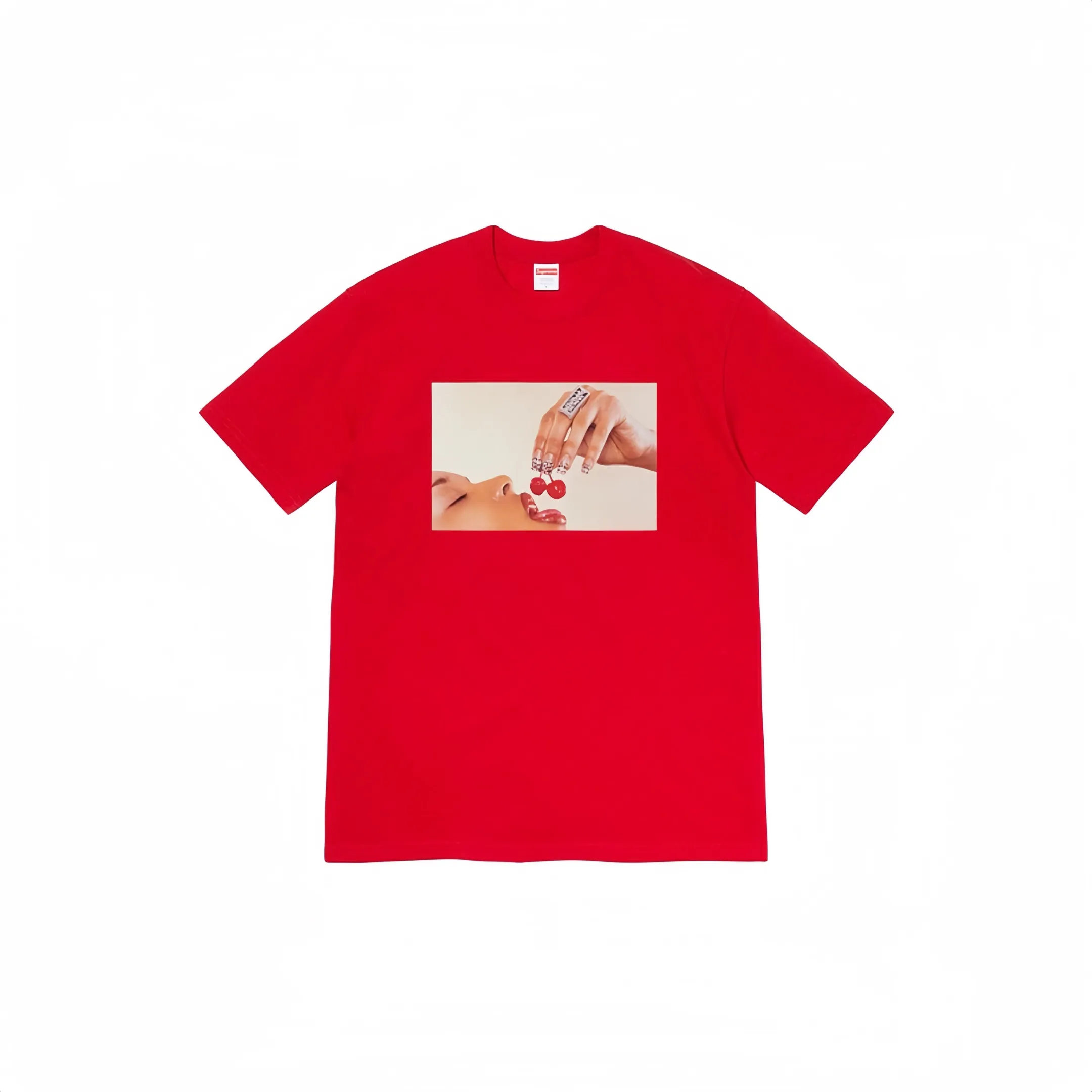 #S10 P110💰 Supreme SS19 Cupid Tee Navy angel print short-sleeved T-shirt. Same style for men and women. Made of 260g combed cotton double yarn. From fabrics to accessories, all three standards are complete and follow ZP. Imported Matsui company's slurry printing will never crack. The whole piece is made with three-needle five-thread technology. The neckline-shoulder seam-sleeve seam is double-lined, which looks more three-dimensional and textured.) The same process as the original version, classic version Feel free to compare zp. The whole piece adopts three-needle five-thread craftsmanship (neckline-shoulder seam-sleeve seam double thread, which looks more three-dimensional and textured) and the same craftsmanship as the original original, classic version. Color: black, gray, red, Tibetan rice dumpling, white. Size: S M L XL XXL
